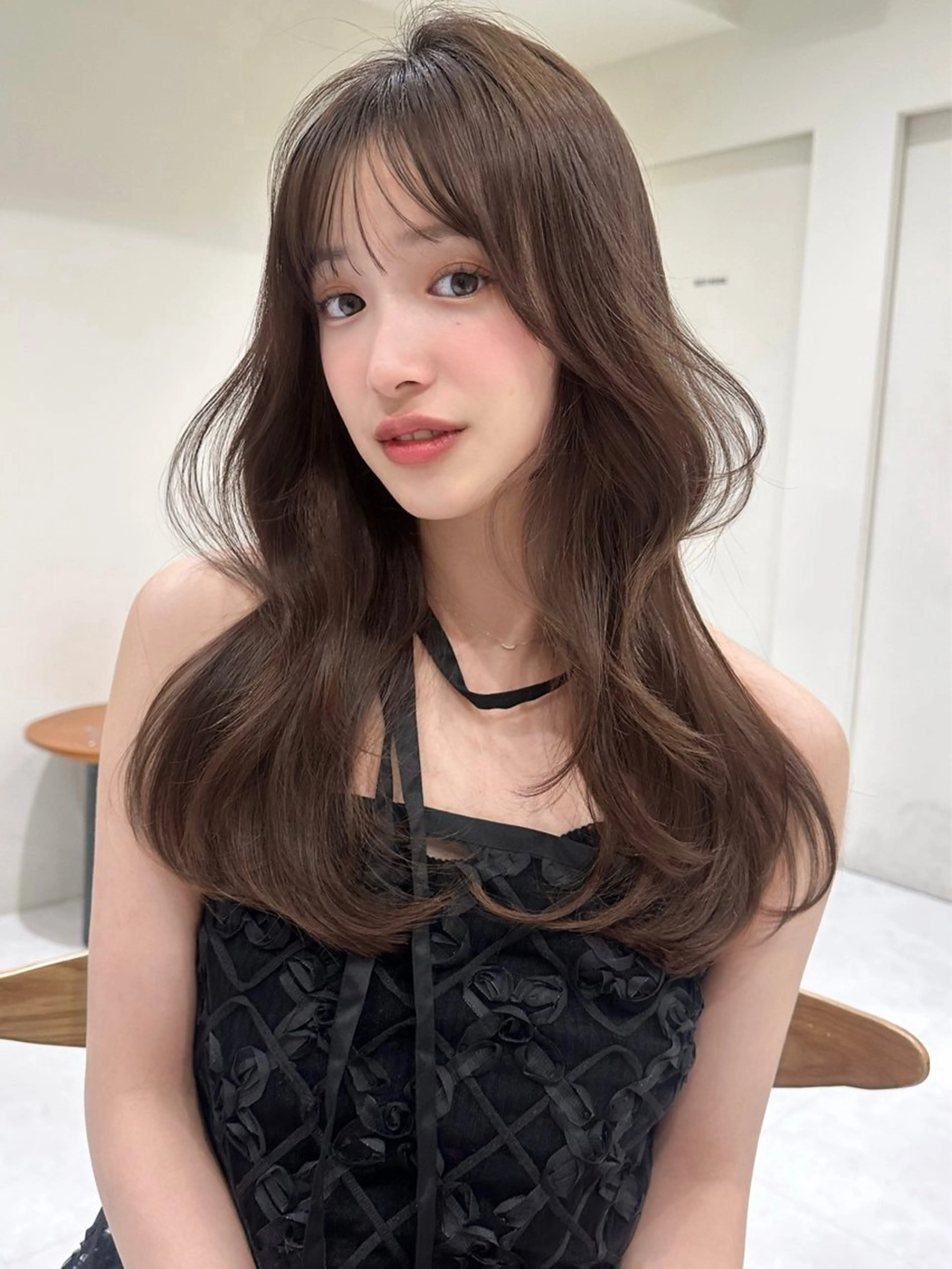 ロング レイヤーカット ロング 似合わせカット 小顔カット 🎗️似合わせ/小顔 顔周りカット/透明感のヘアスタイル