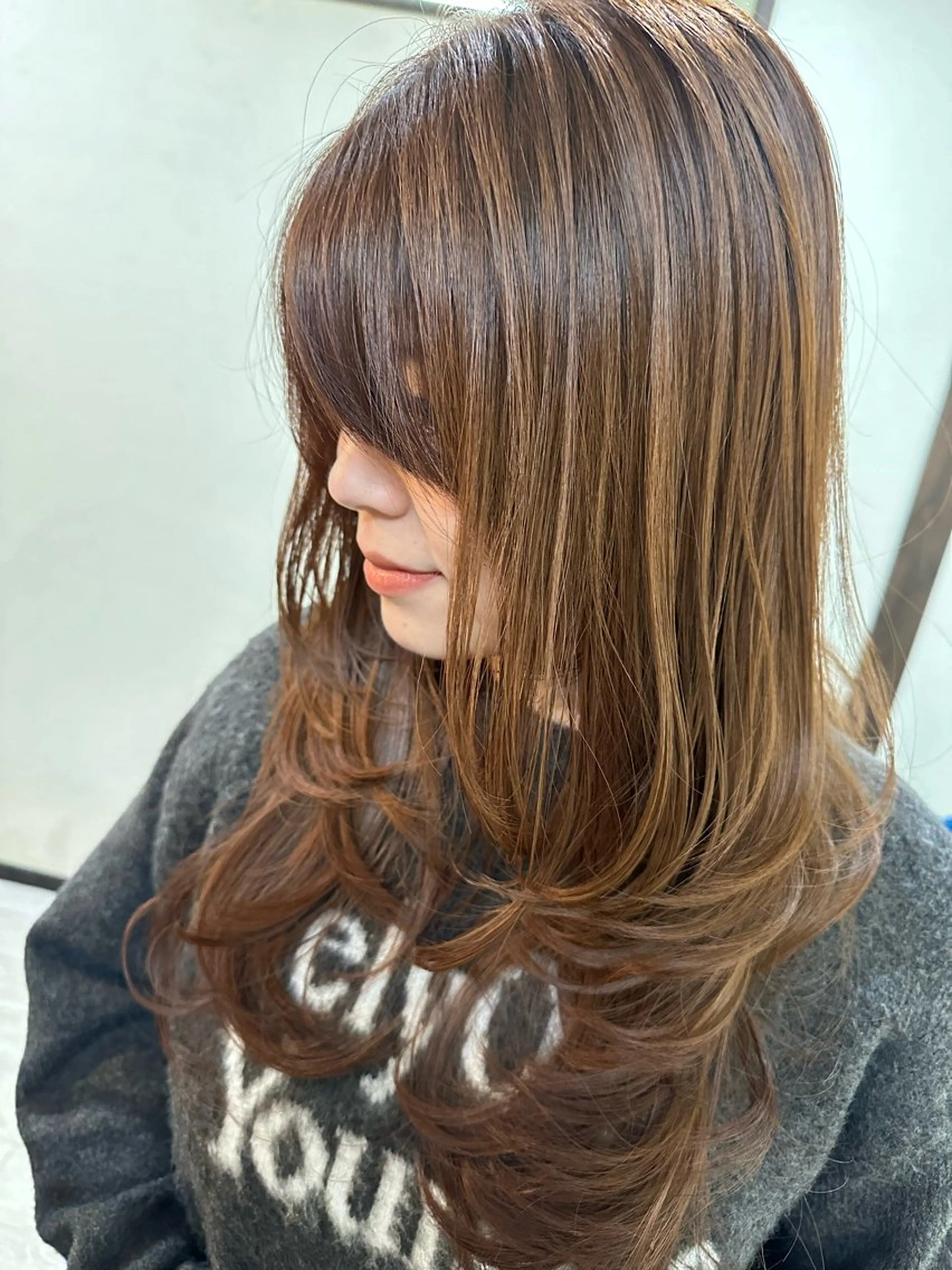 ロング レイヤーカット ティグル所属・舩尾 凌のヘアスタイル