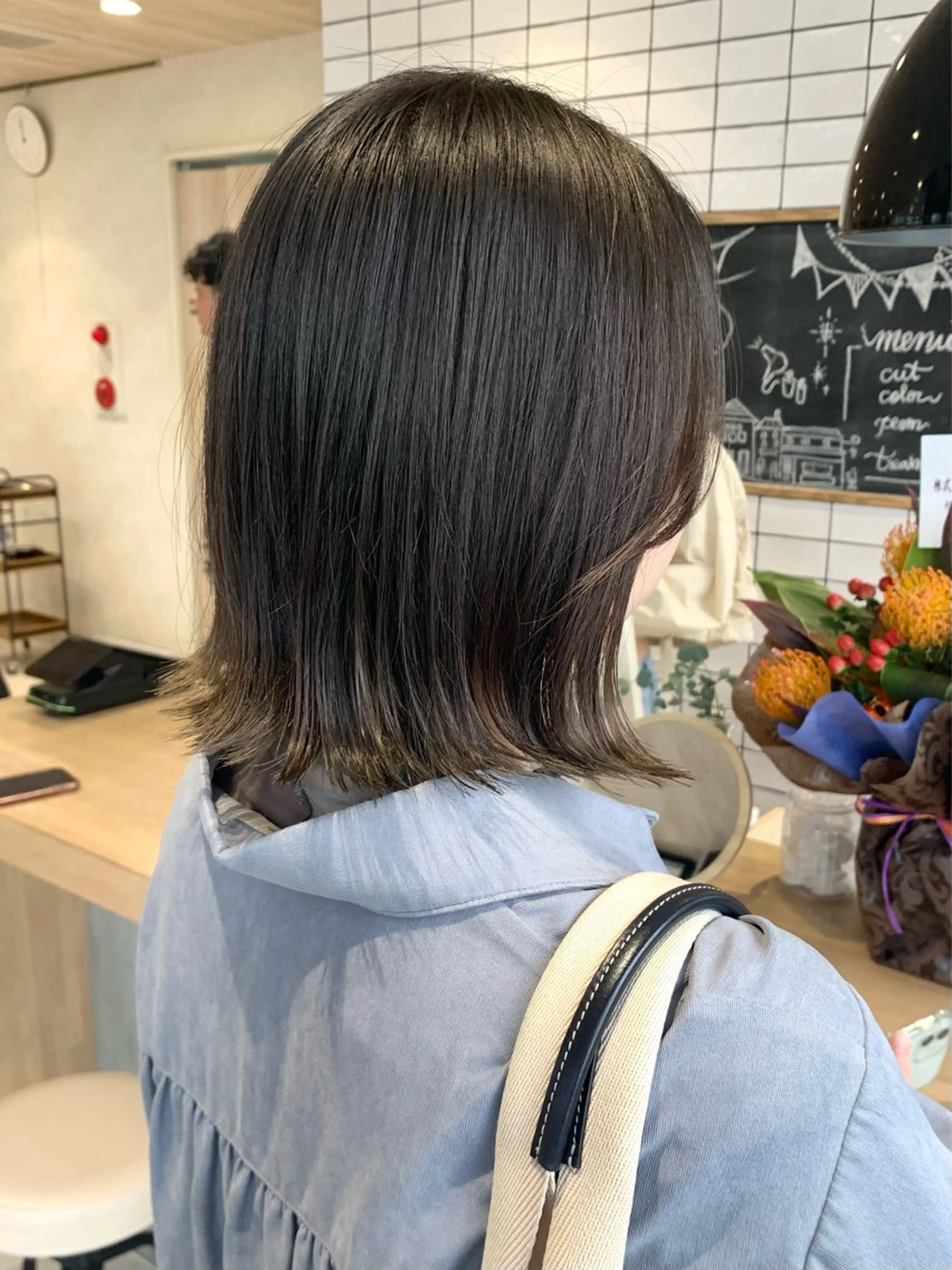 ショート カラー カット ヘアカラー トリートメント 艶カラー/暖色カラー /透明感/ryutoのヘアスタイル