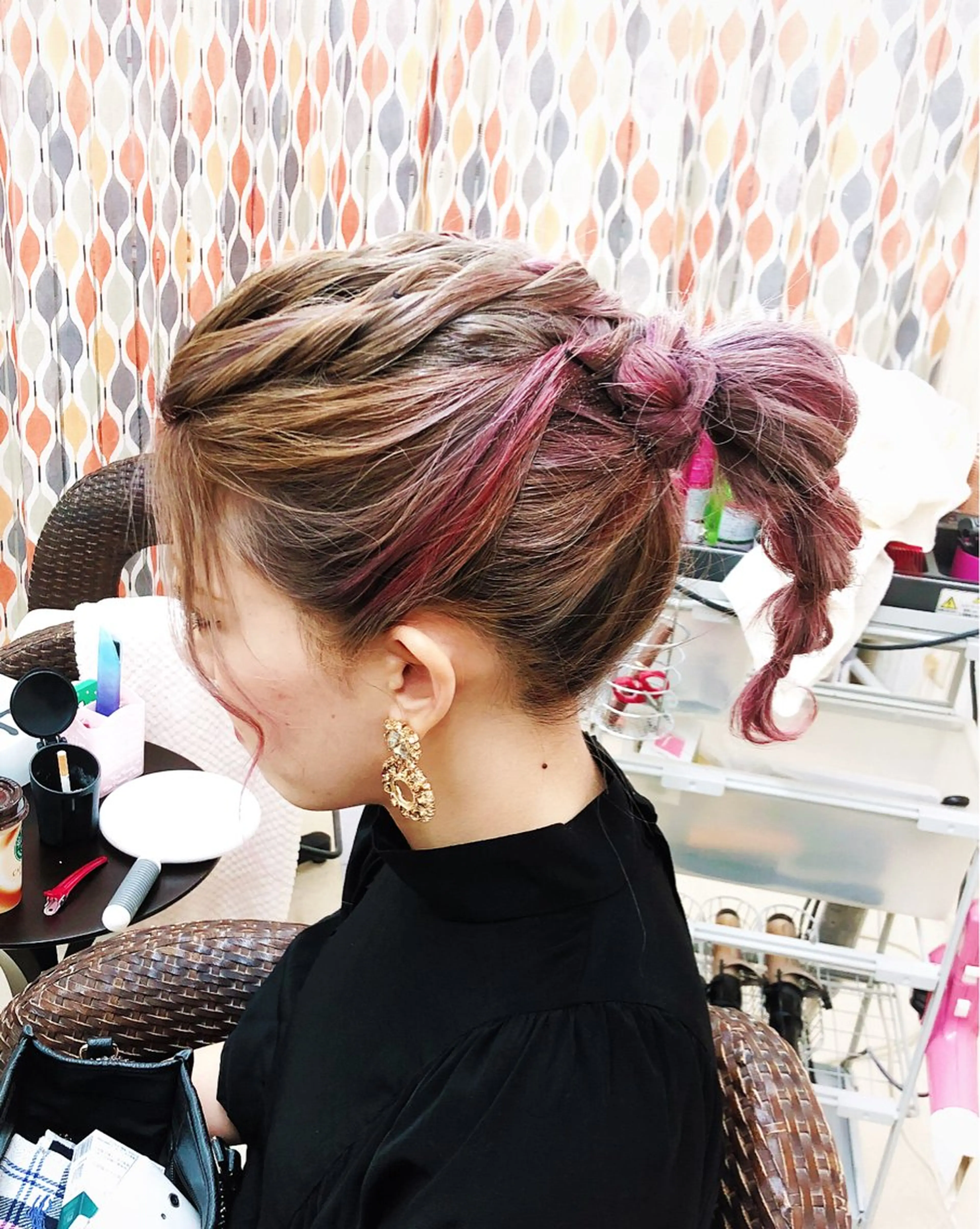 セミロング ヘアアレンジ ヘアセット Hair Salon Noel所属・吉田 由希子のヘアスタイル