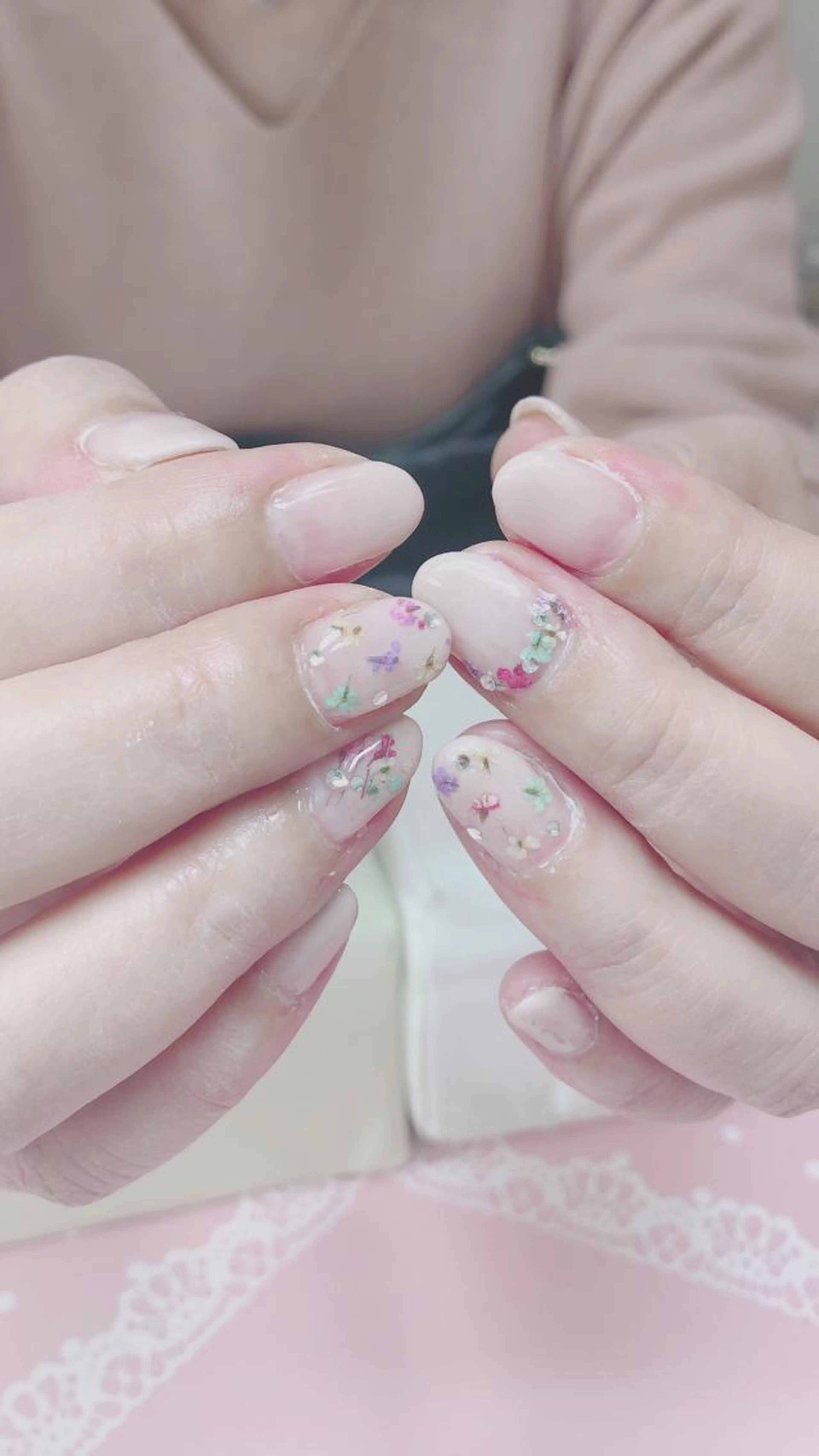 オフあり&持ち込みデザインジェルネイルの写真