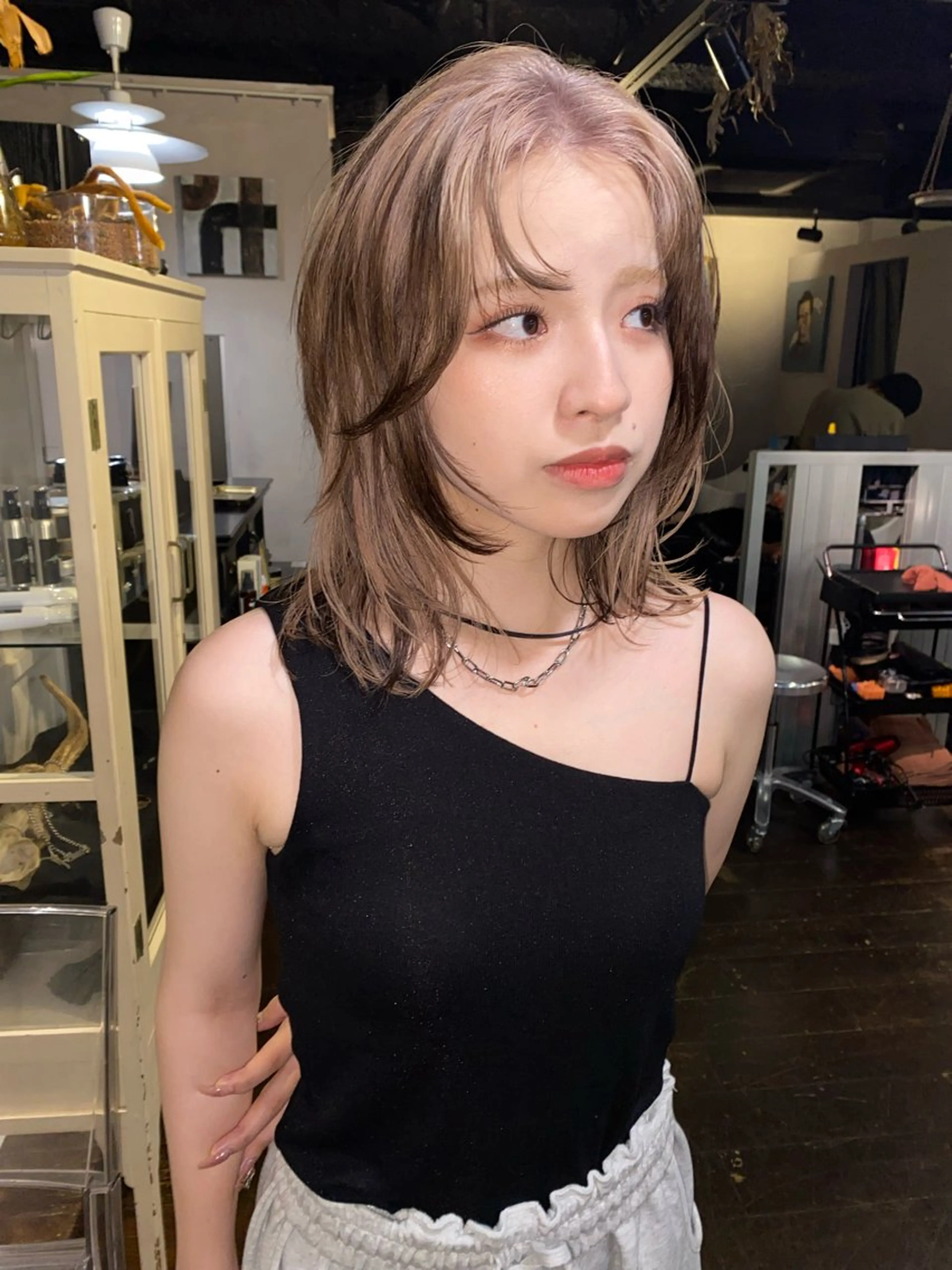 ミディアム カラー ヘアカラー givet所属・心斎橋/デザインカラ ー/海外風/ナツミのヘアスタイル