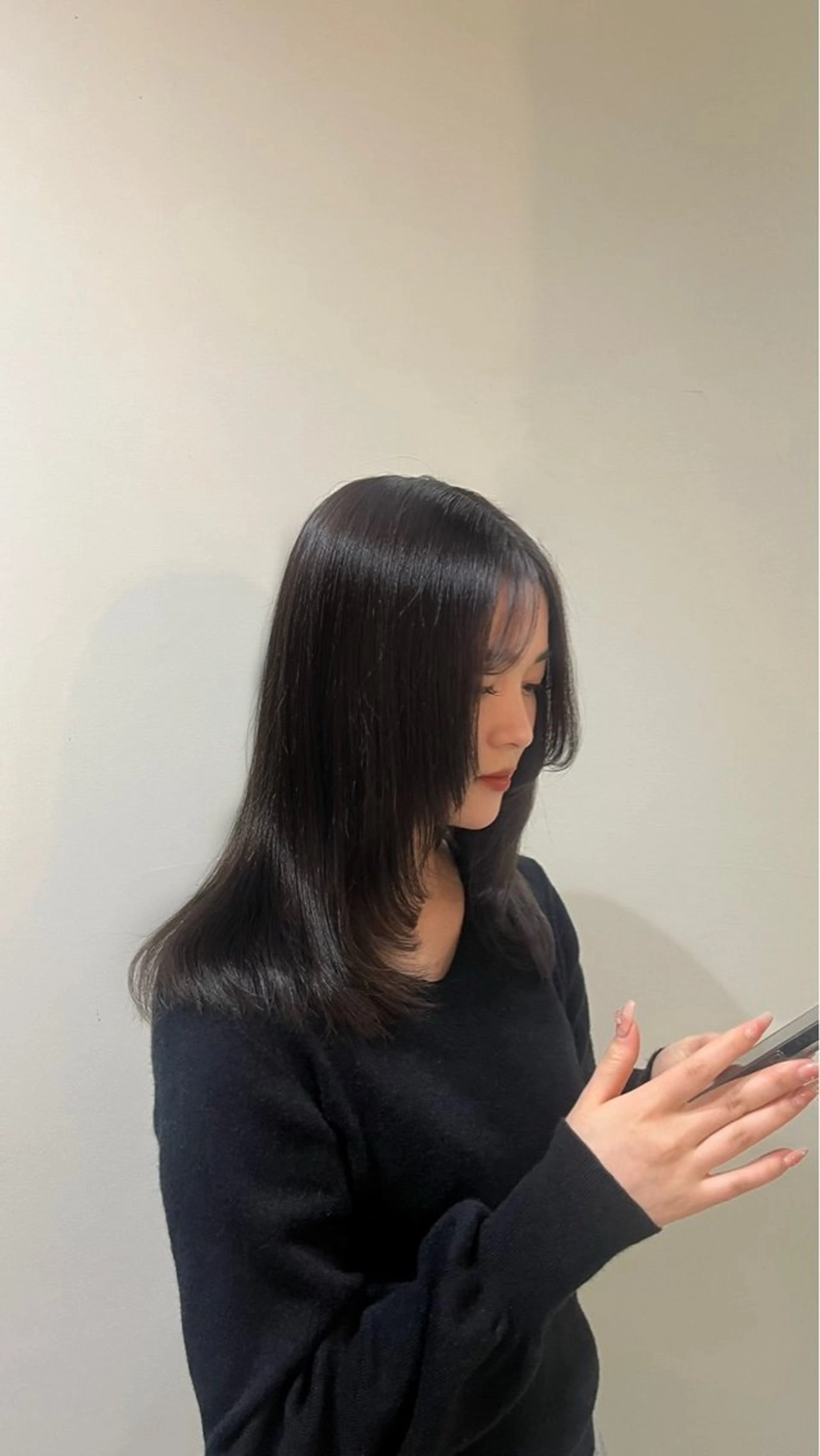 セミロング カラー ヘアカラー 透明感カラー🫧🤍 /wakaのヘアスタイル