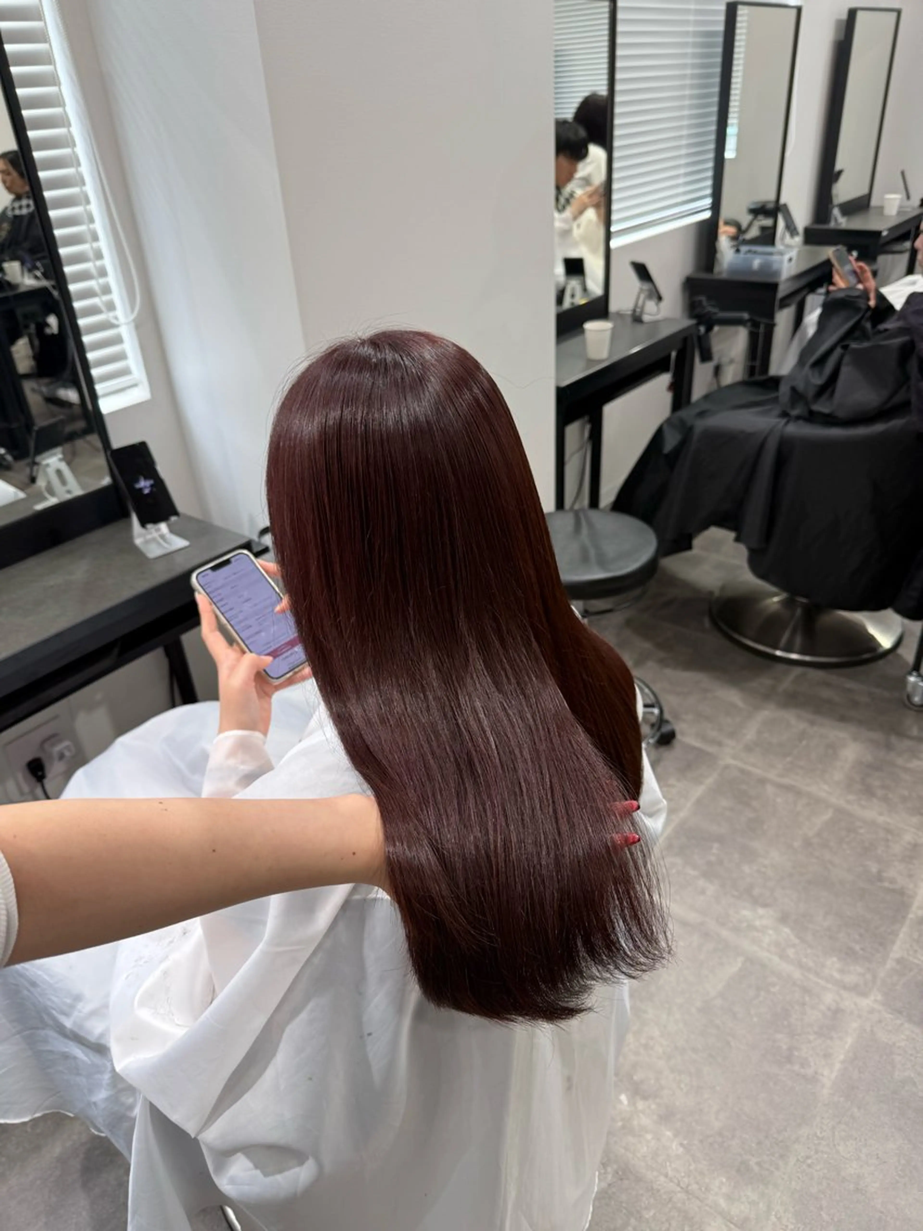 ロング カラー ヘアアレンジ 💗暖色特化ピンク/ 赤髪💗HARUNAのヘアスタイル