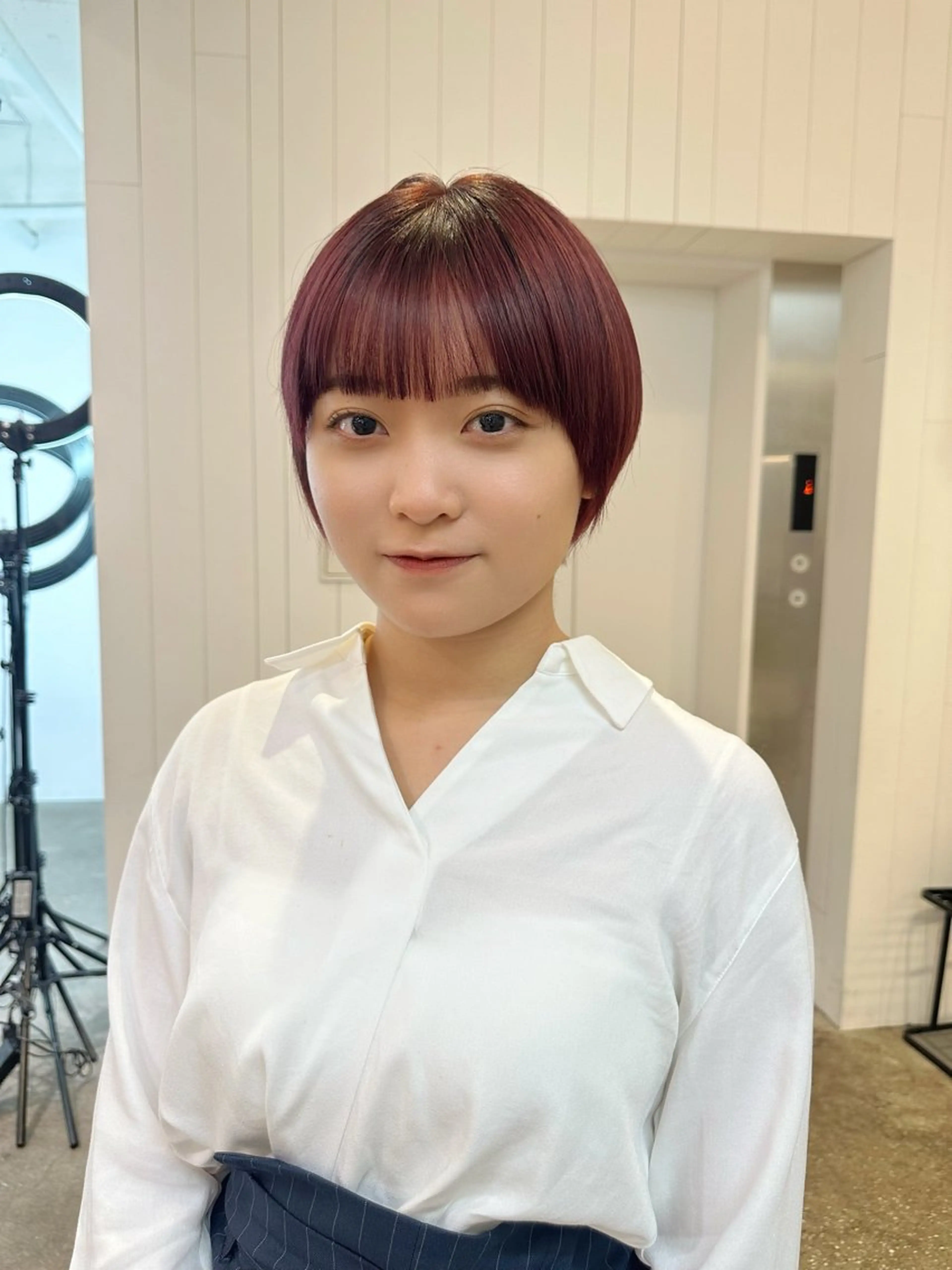 ショート Haruka 🌸暖色カラーのヘアスタイル