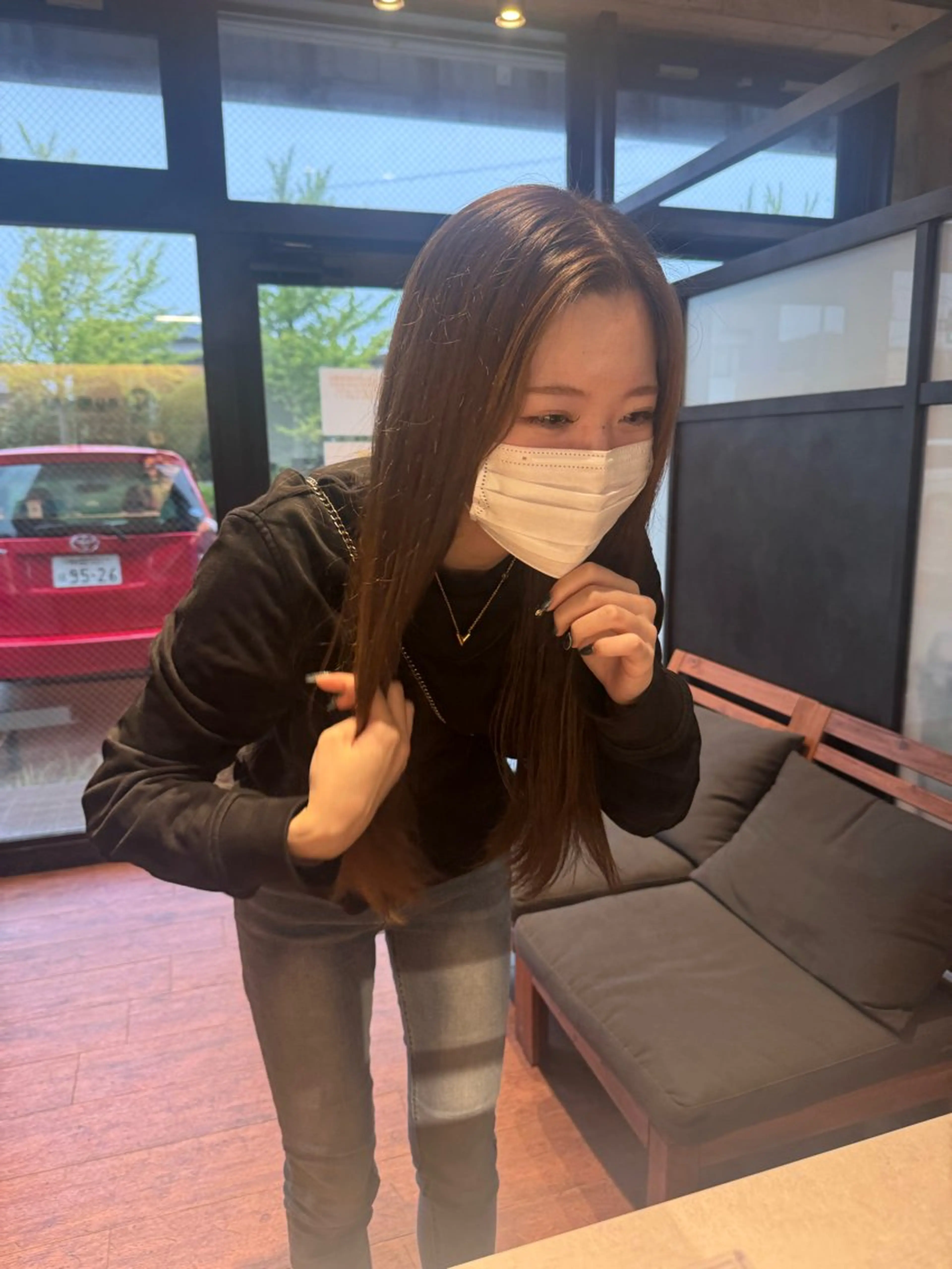 カラー sora/ 暖色カラー🌷のヘアスタイル