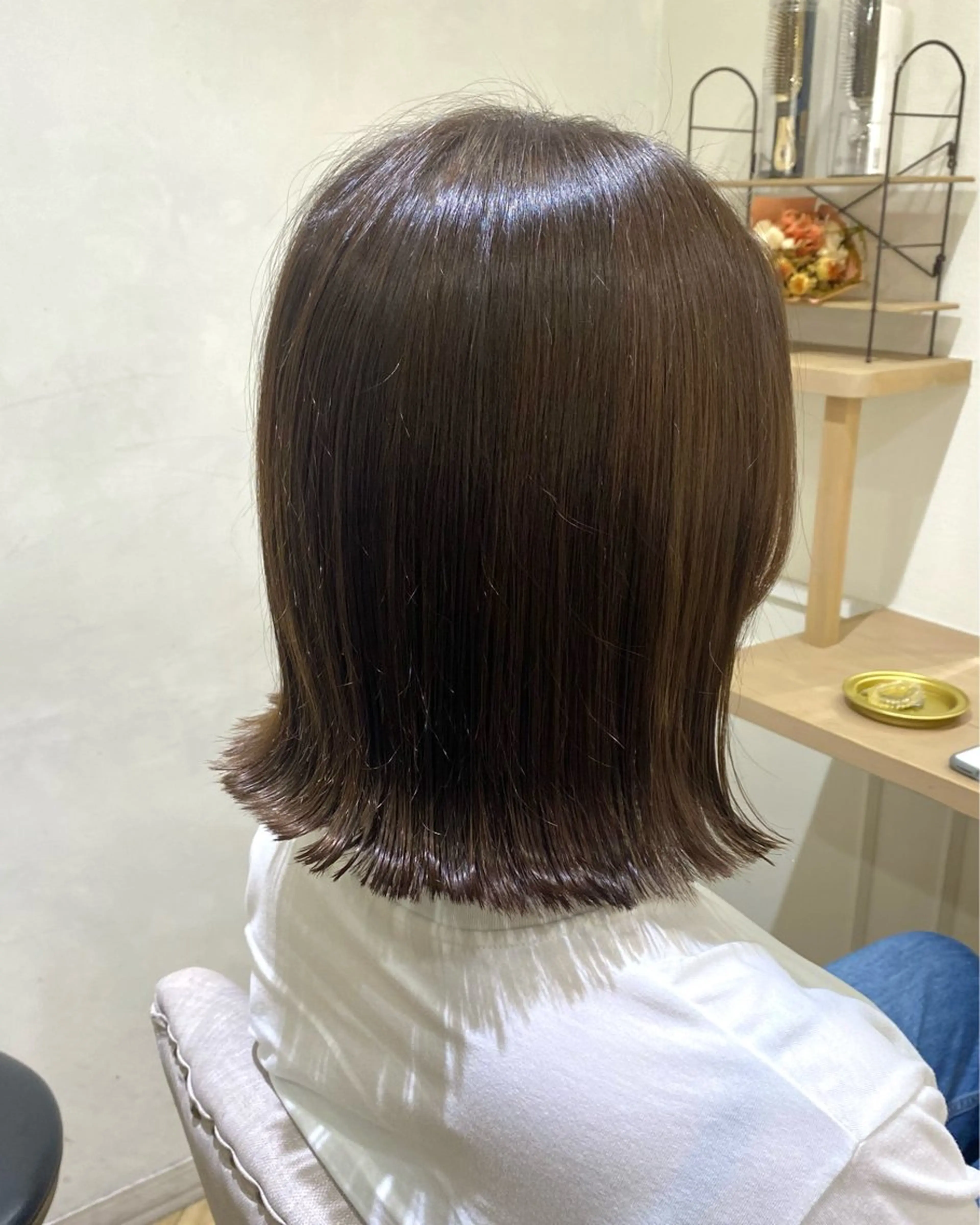 カラー ブラウンカラー ナチュラルブラウン ボブ 韓国ヘア・カラー 🩵SHIZUKUのヘアスタイル