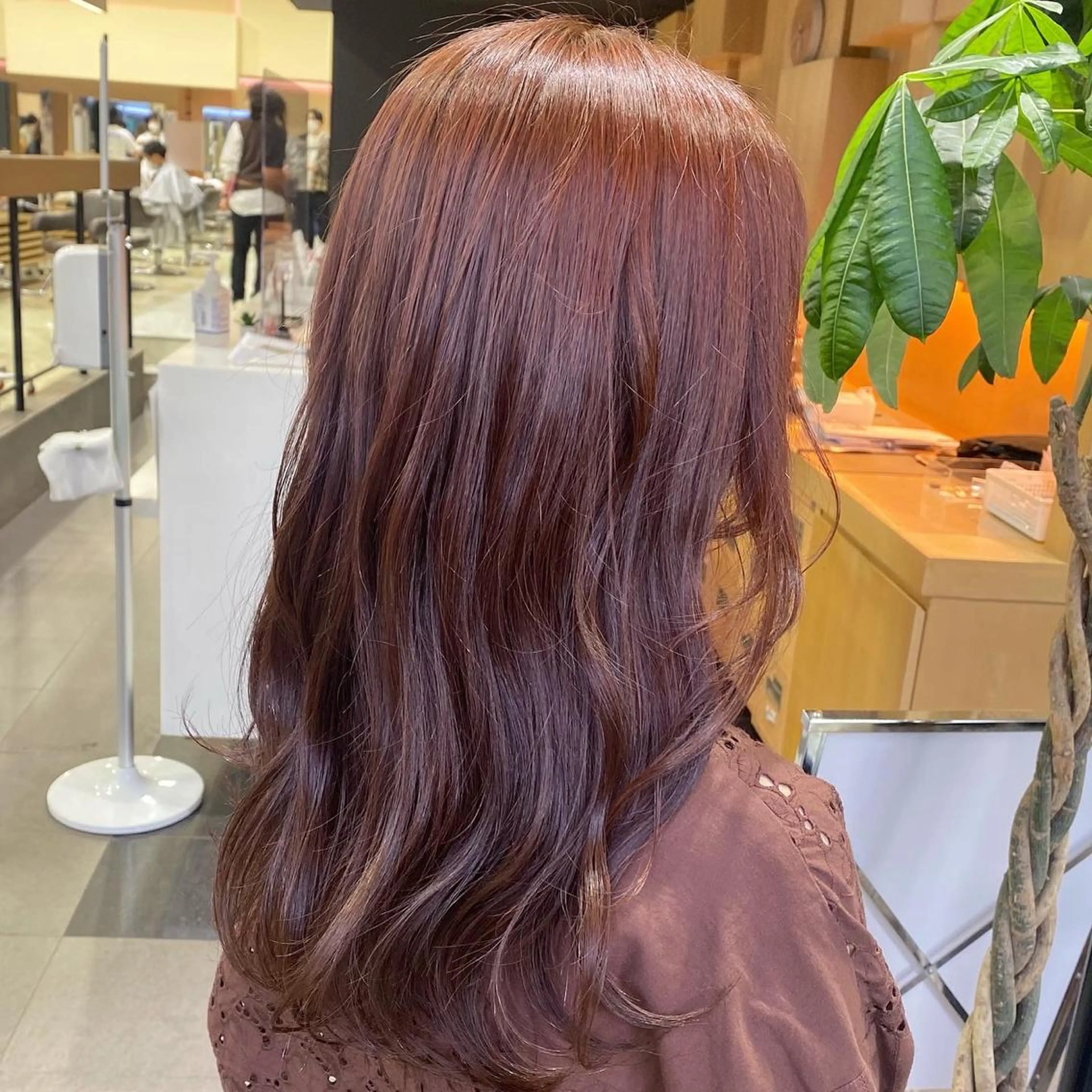 セミロング カラー ヘアカラー ホットペッパー に移行中【かな】のヘアスタイル