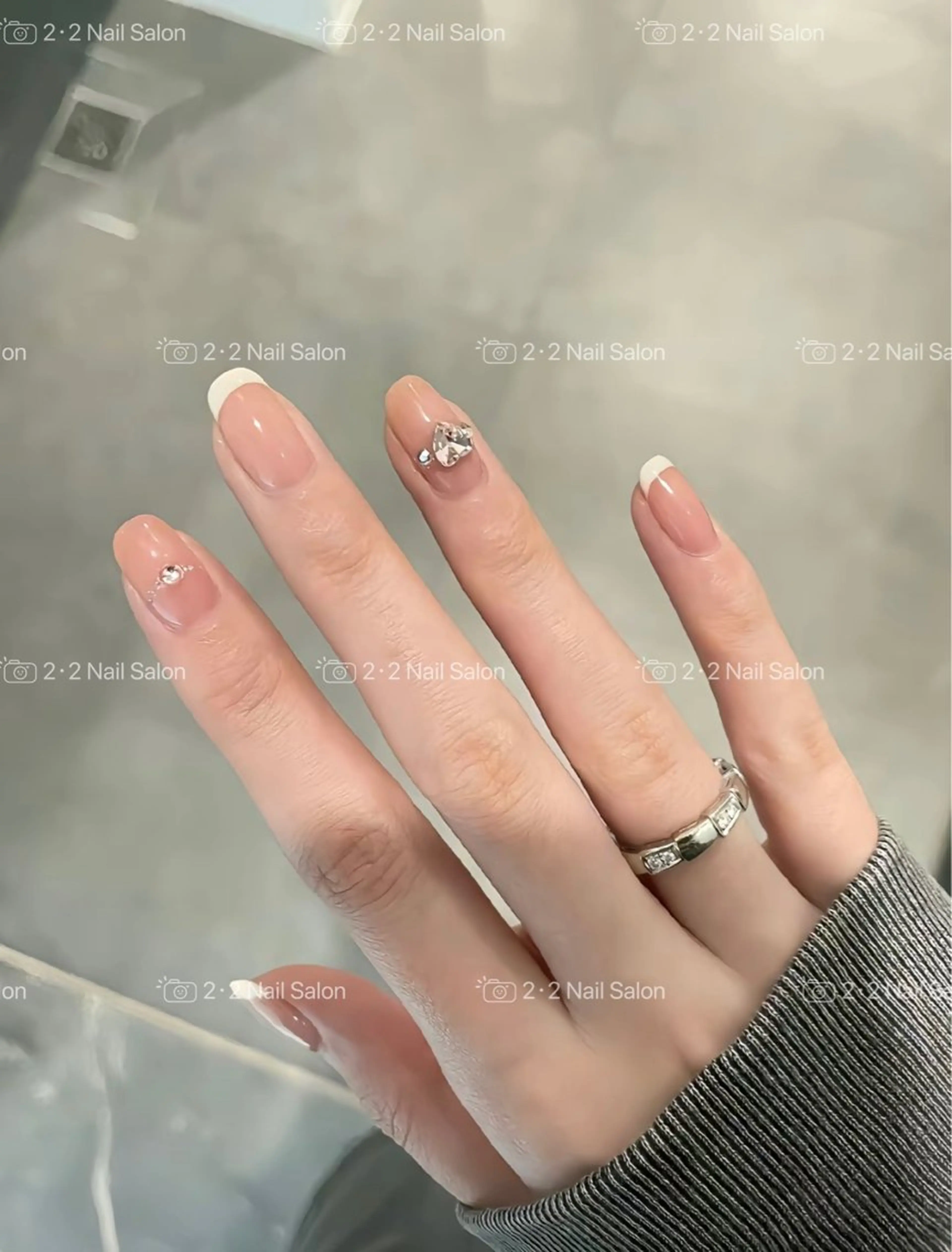 ネイル アートネイル ハンドネイル 🦋y y Nail 🤍のネイルデザイン