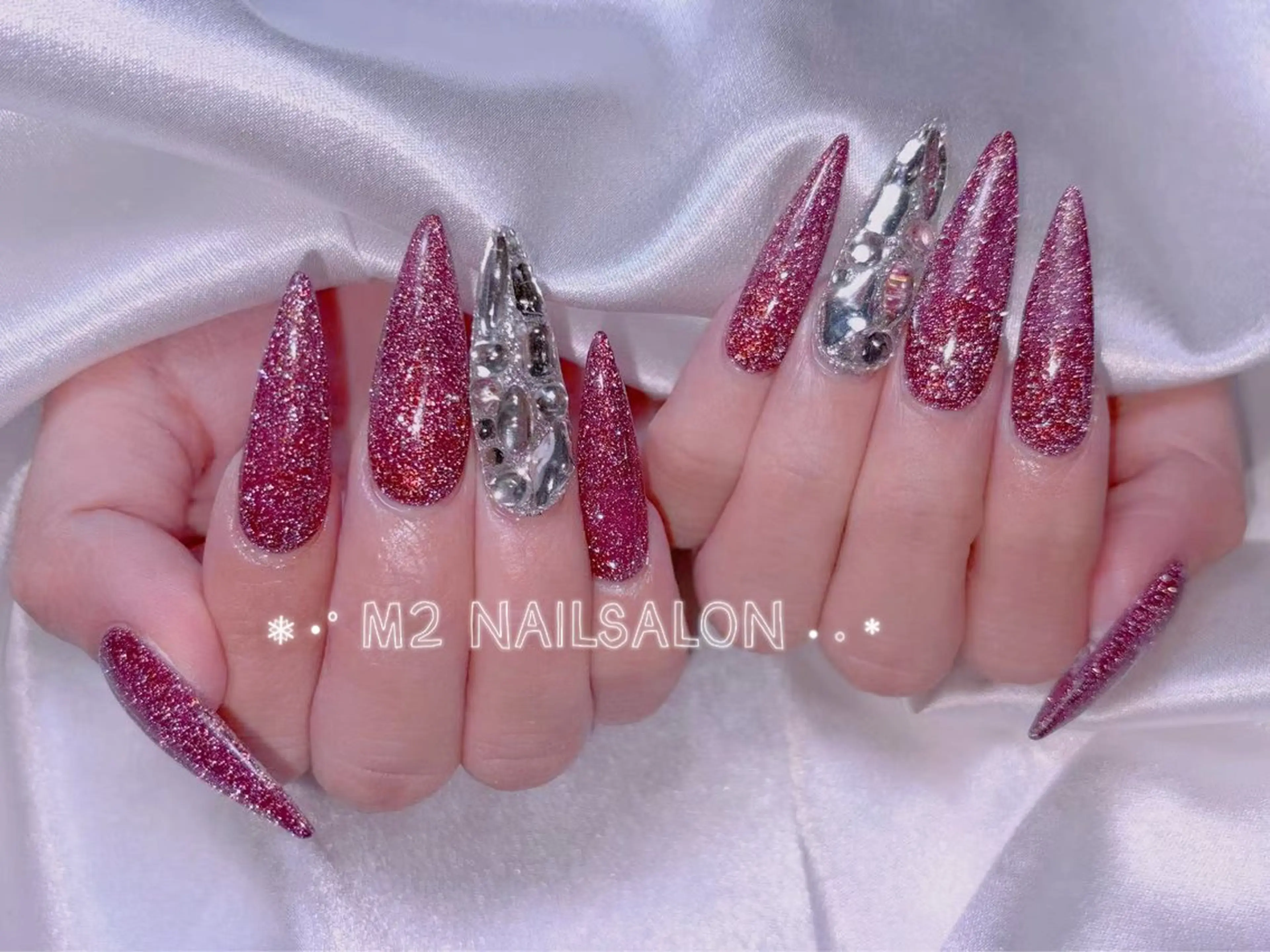 ネイル ハンドネイル 長さだし専門店 M2 rikaのネイルデザイン