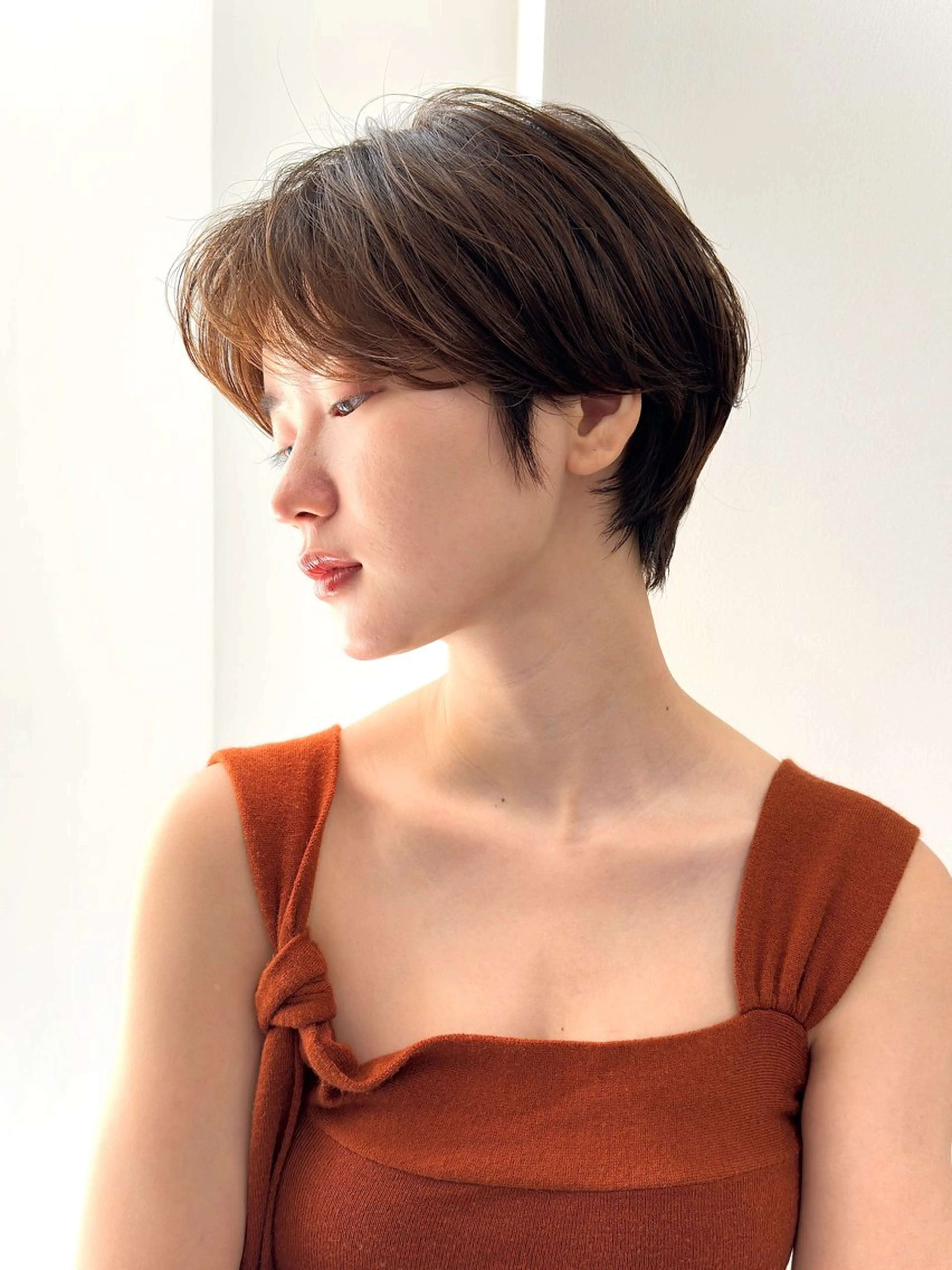 ショート カラー パーマ ヘアアレンジ マエダ アズミ🌱のヘアスタイル