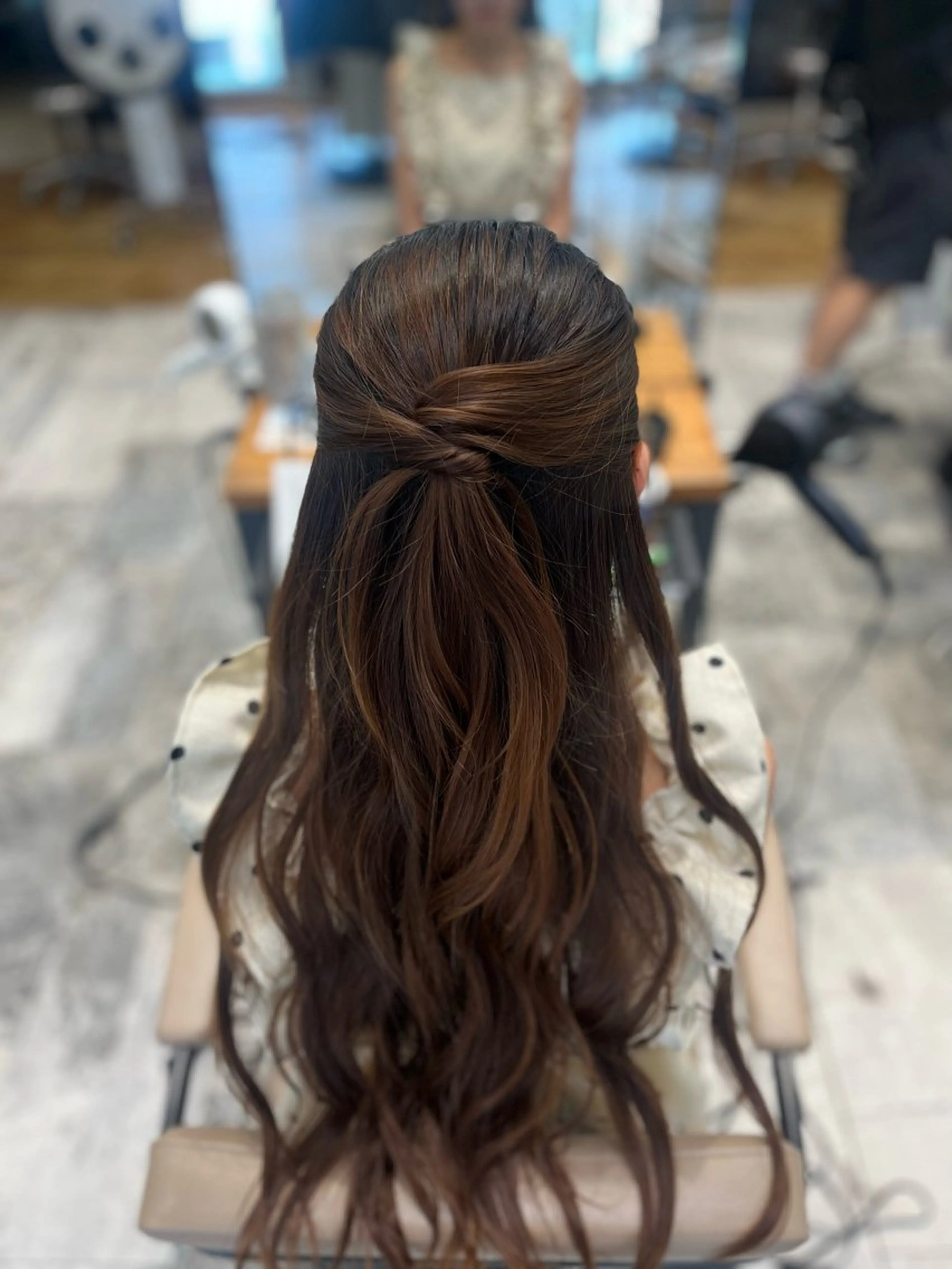 ヘアアレンジ ハーフアップ ヘアセット AFLOAT RUVUA所属・縮毛矯正 ✨💕前田さきえのヘアスタイル