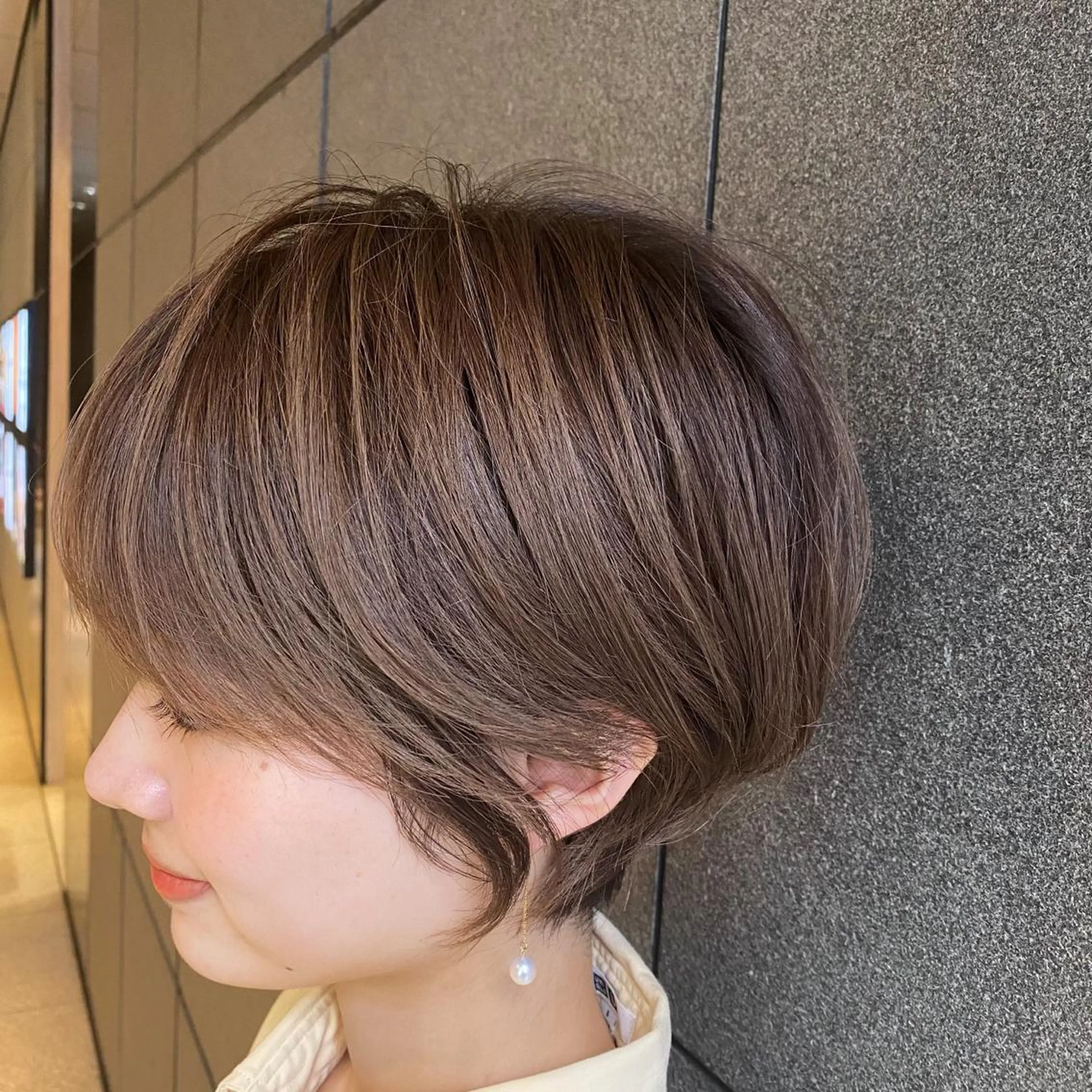 ショート カラー パーマ ヘアアレンジ メンズ キッズ ネイル マツエク・マツパ カット ヘアカラー トリートメント modek's tokyo所属・ショートボブデザイン ☺︎shunのヘアスタイル