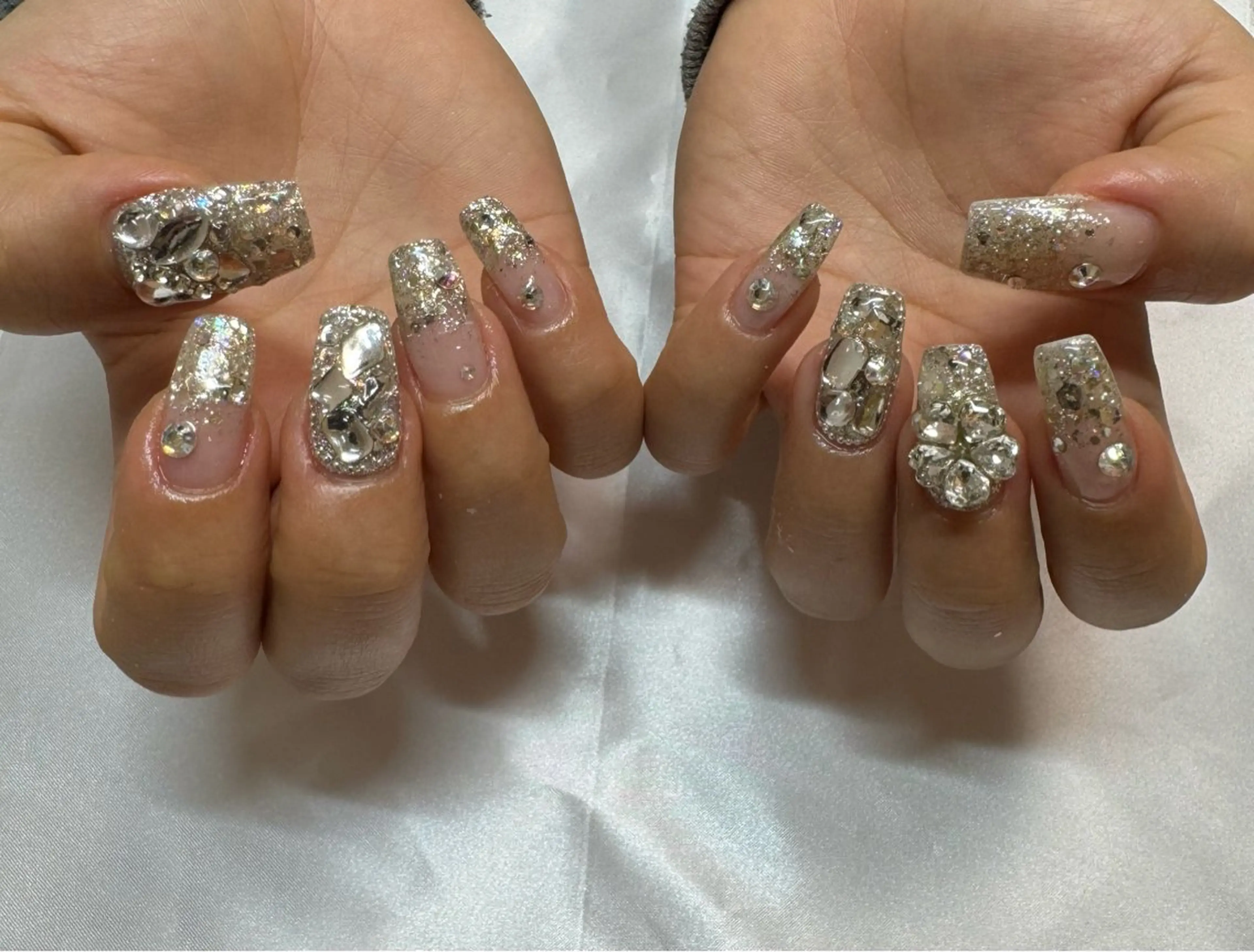 ネイル アートネイル フレンチネイル 韓国ネイル マグネットネイル 持ち込み MH_ Nailのネイルデザイン