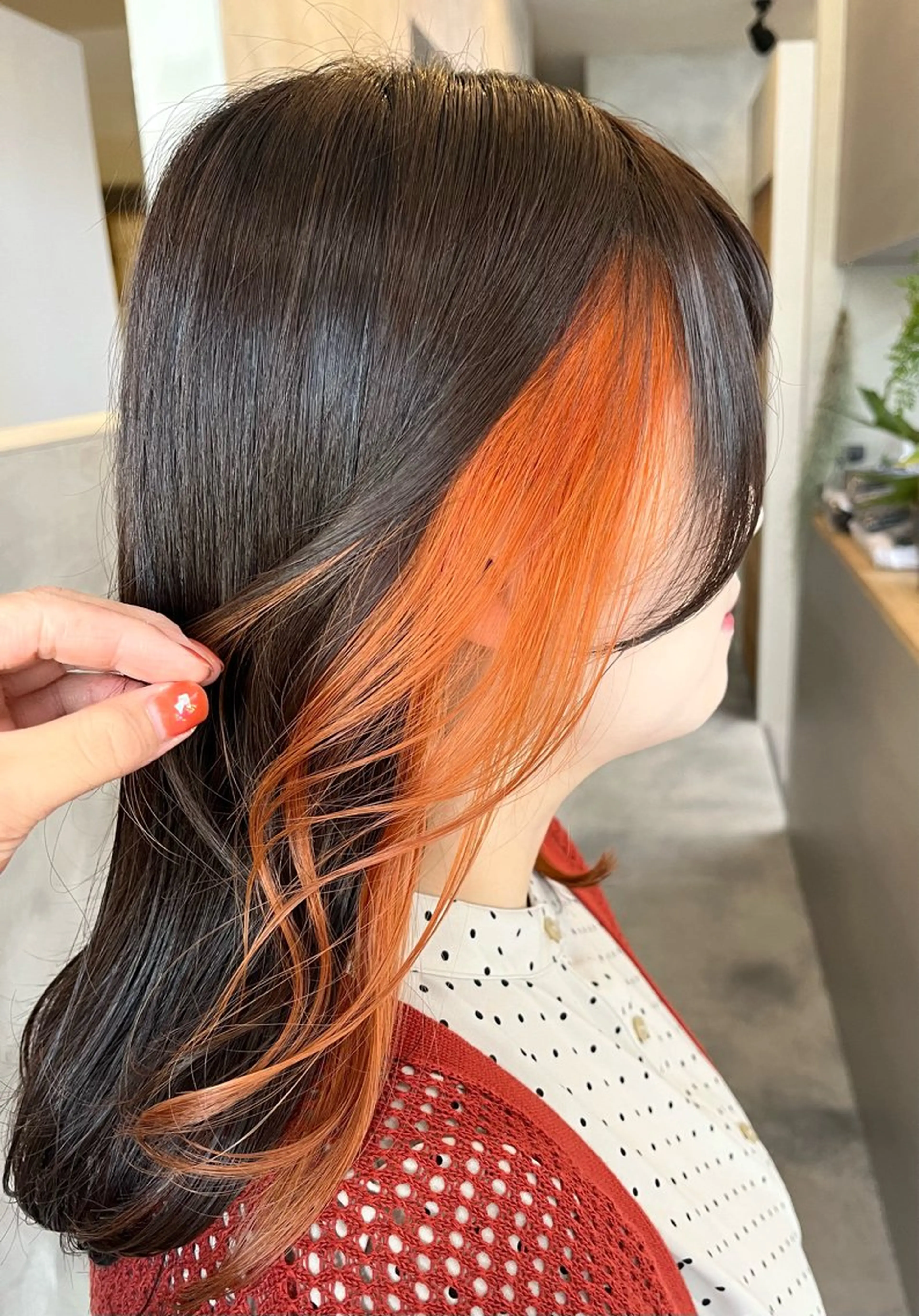 セミロング カラー Salon de  COCO所属・Yuka /ツヤカラー✨のヘアスタイル