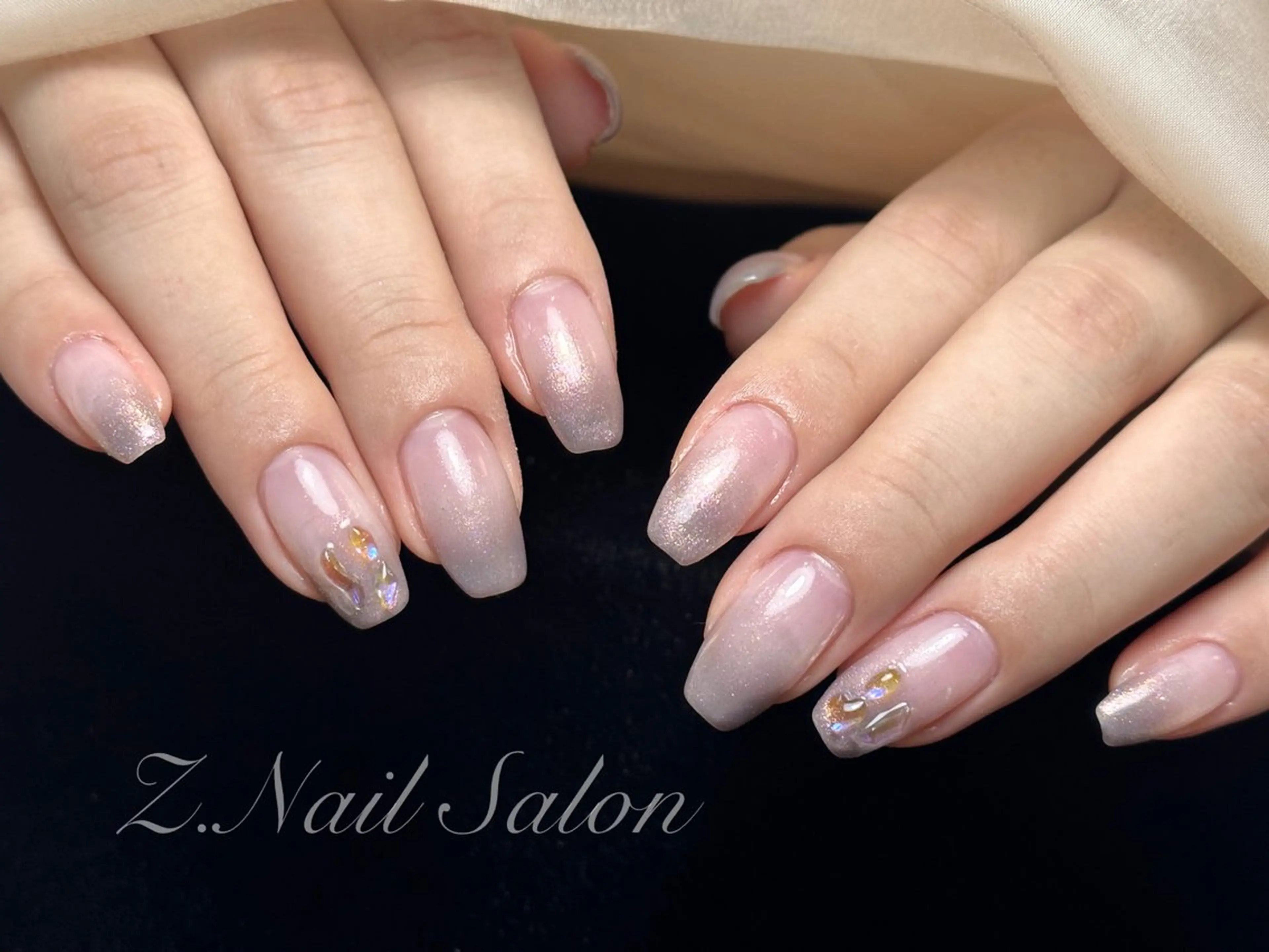 ネイル 韓国ネイル 持ち込み スカルプネイル シンプルネイル ワンホンネイル Z.Nail Salonのネイルデザイン
