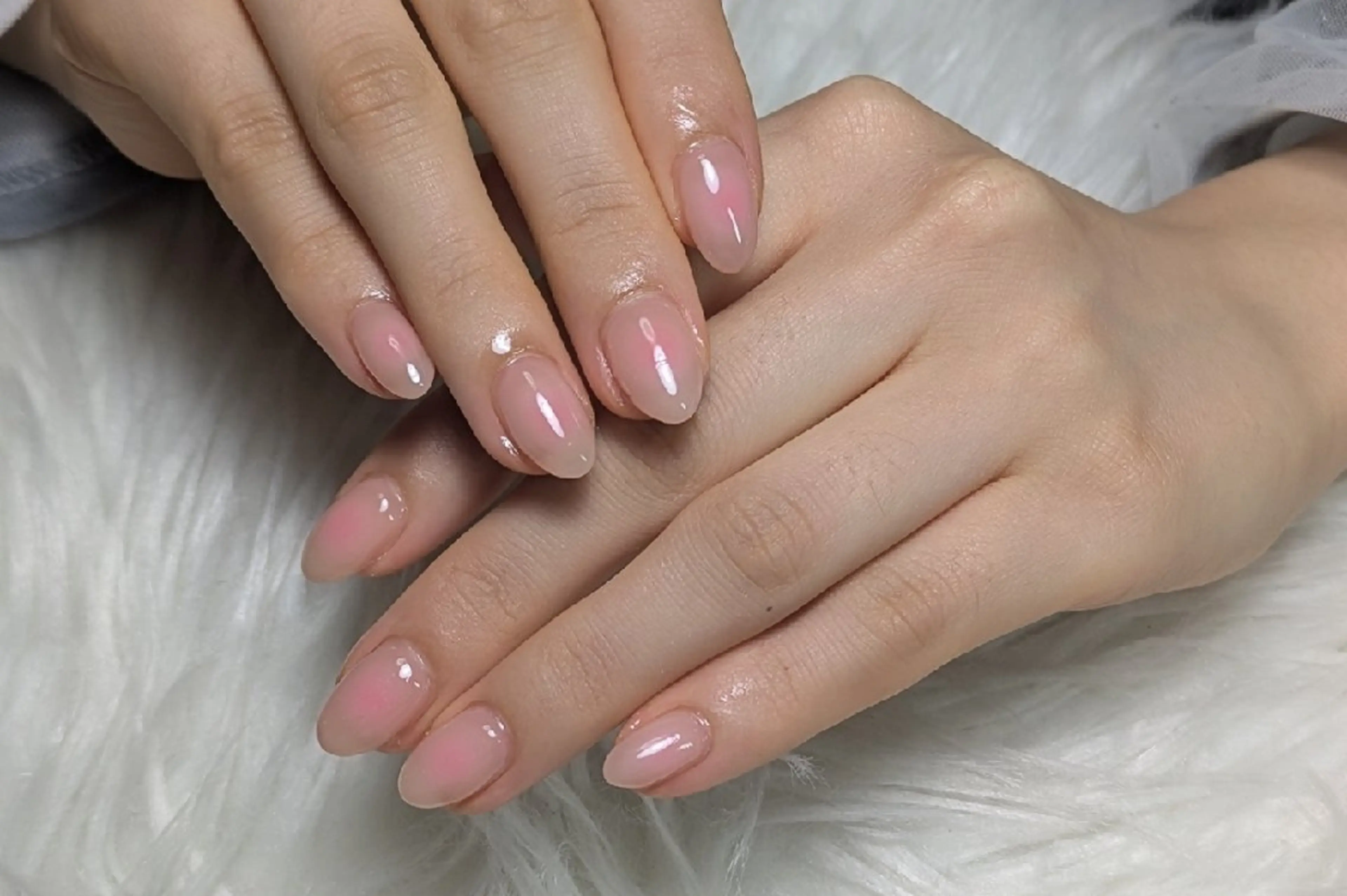 ネイル チークネイル ジェルネイル パラジェル ショートネイル ハンドネイル m&pPrivate nailsalonのネイルデザイン