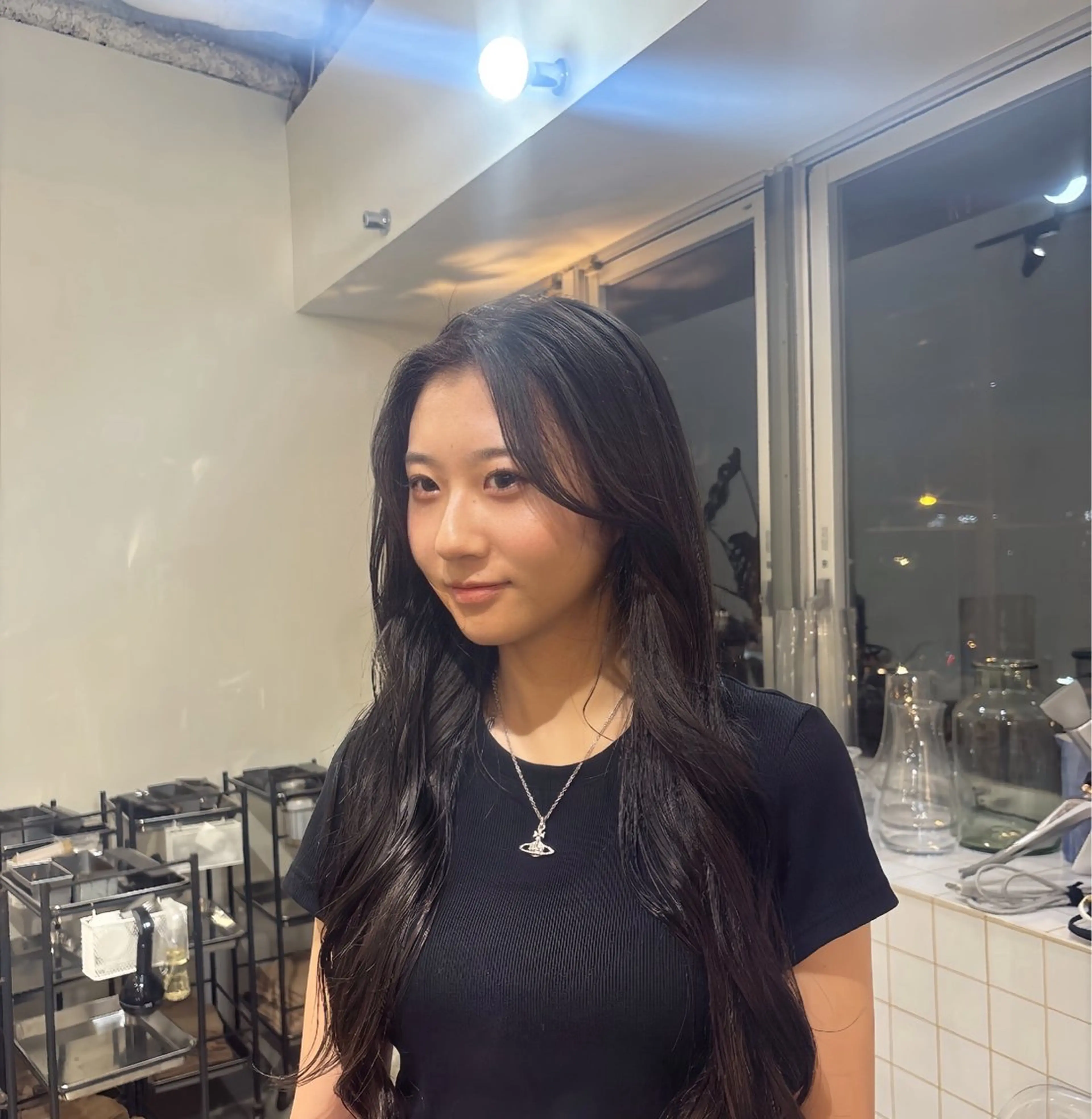 ロング ヘアカラー 梅田美容師カラー モデル募集中MICOのヘアスタイル