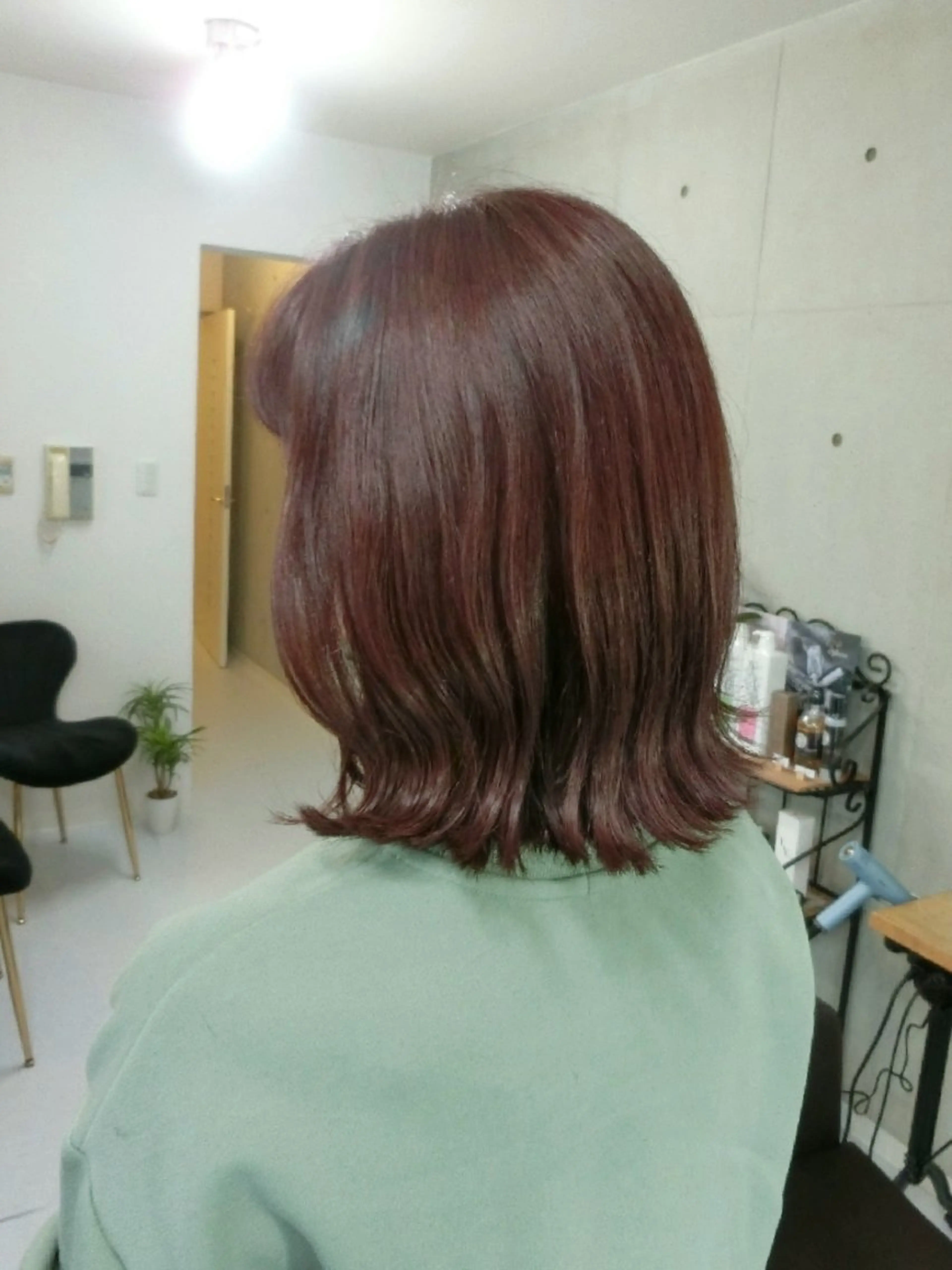カラー ミディアム ベージュカラー ラベンダーカラー ラベンダーベージュ ヘアカラー ma cherie 三浦直美のヘアスタイル