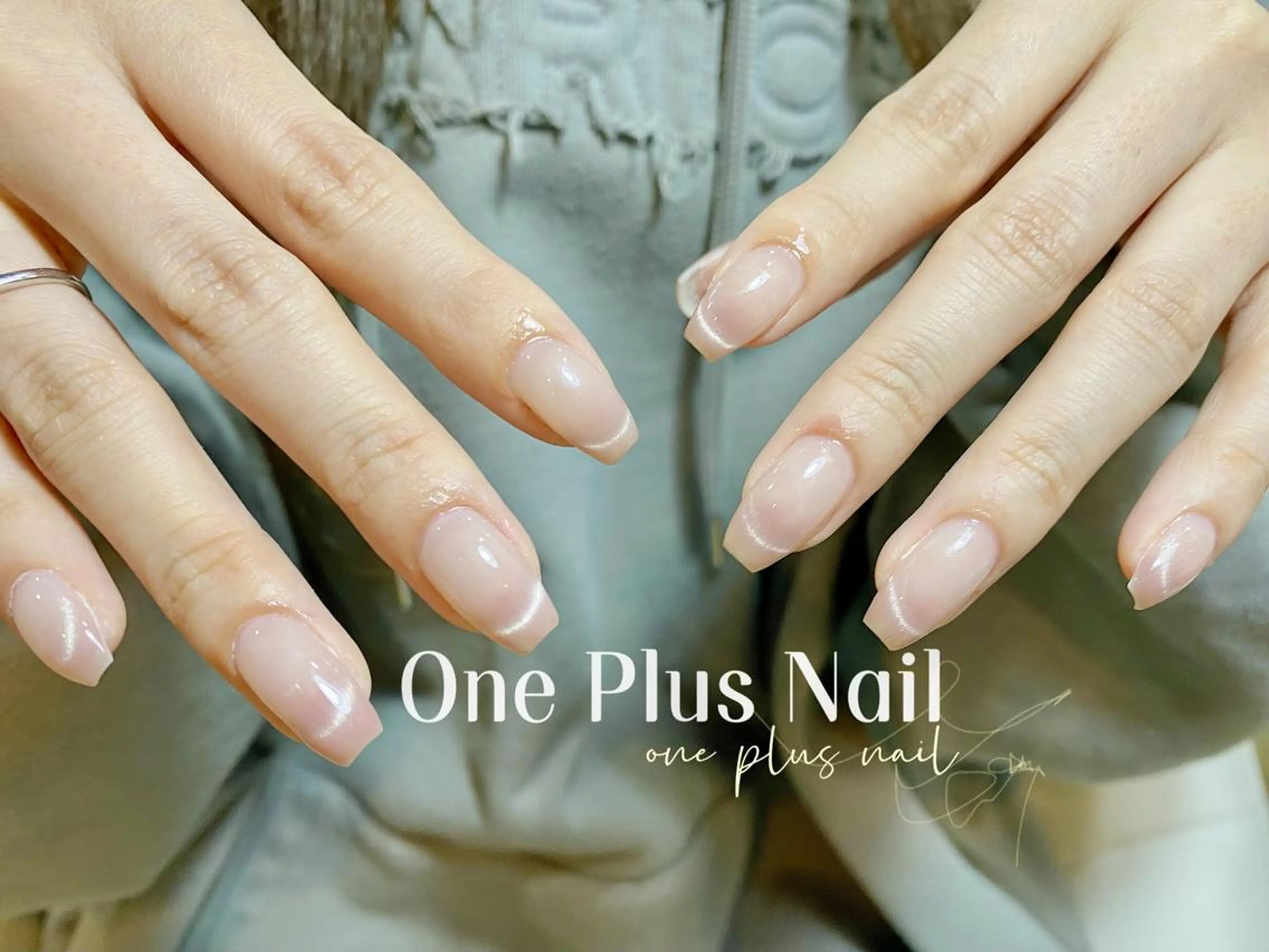 ネイル ハート キラキラネイル 韓国ネイル ロングネイル 持ち込み One Plus Nail Salonのネイルデザイン