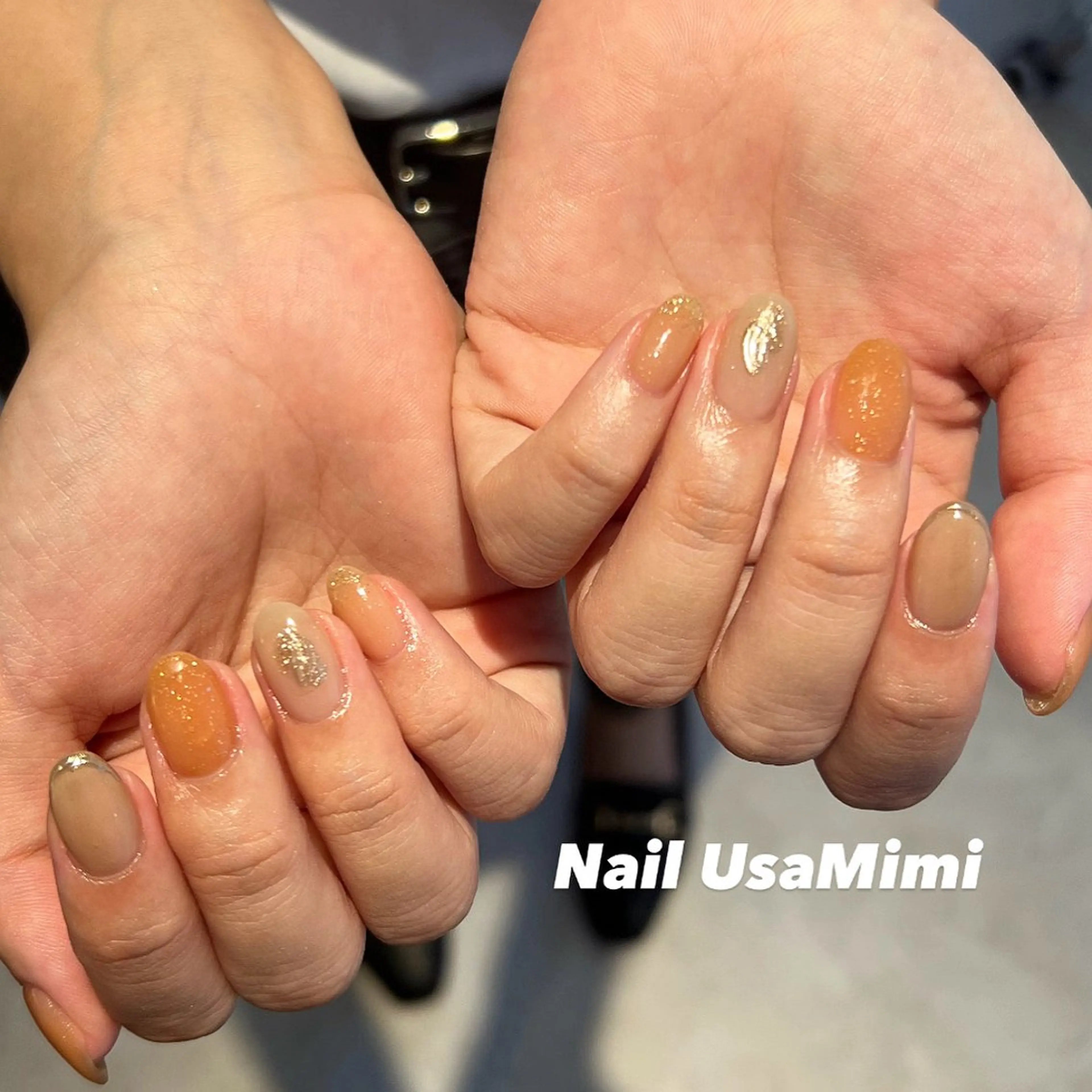 ネイル フットネイル ジェルネイル マグネットネイル 持ち込み ニュアンスネイル ハンドネイル 本町NailUsa Mimi RIKOのネイルデザイン