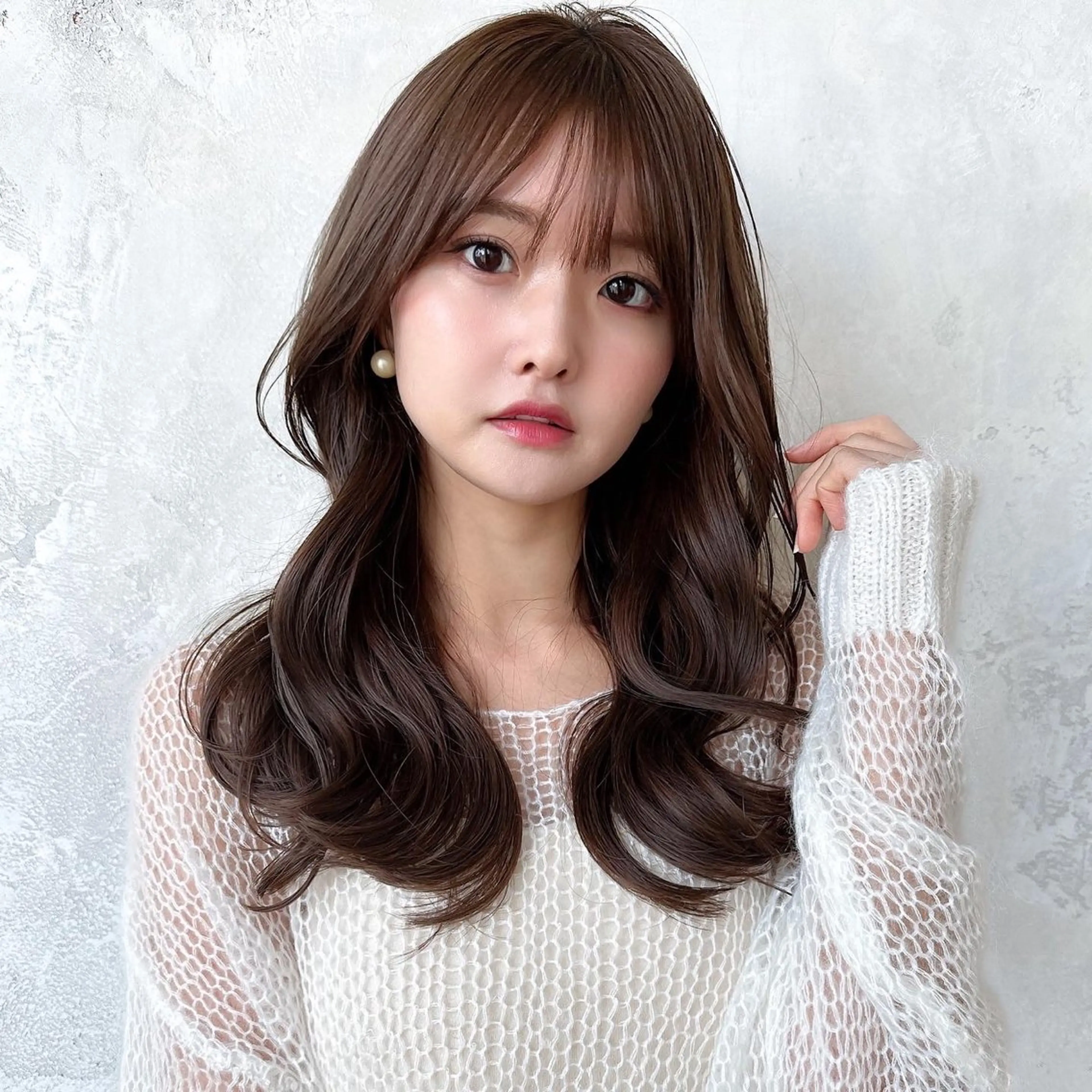 セミロング カラー ベージュカラー ブラウンカラー ブラウンベージュ くびれヘア 顔周りカット カット ヘアカラー トリートメント 顔周り/くびれヘア 韓国ヘア💕風間るなのヘアスタイル