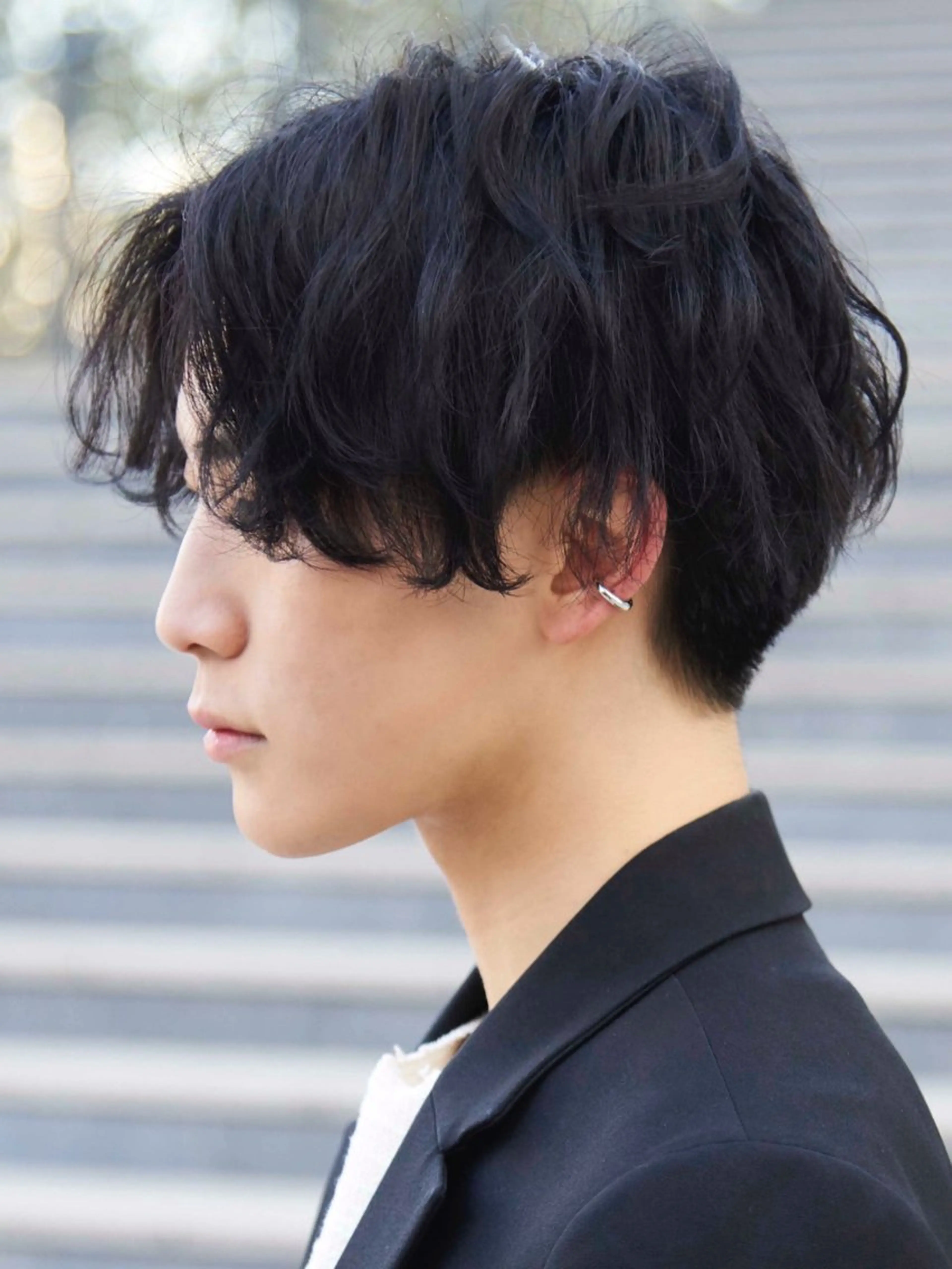 ショート パーマ メンズ センターパート メンズ専門美容師✂︎ 大庭勝己のヘアスタイル