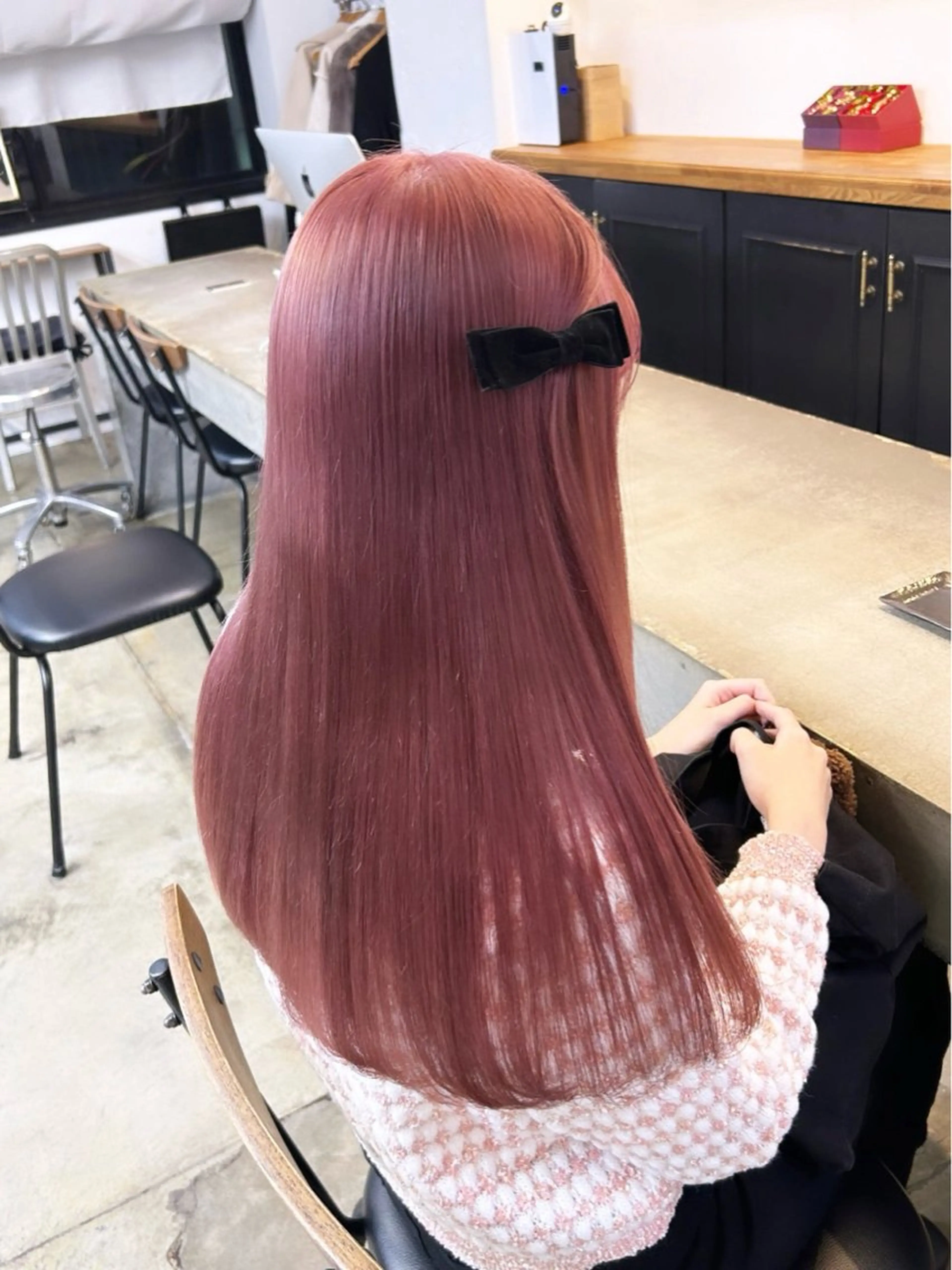 ロング カラー ヘアアレンジ ヘアカラー トリートメント ヘアセット 🎀暖色カラー🎀 ♡yurika♡のヘアスタイル