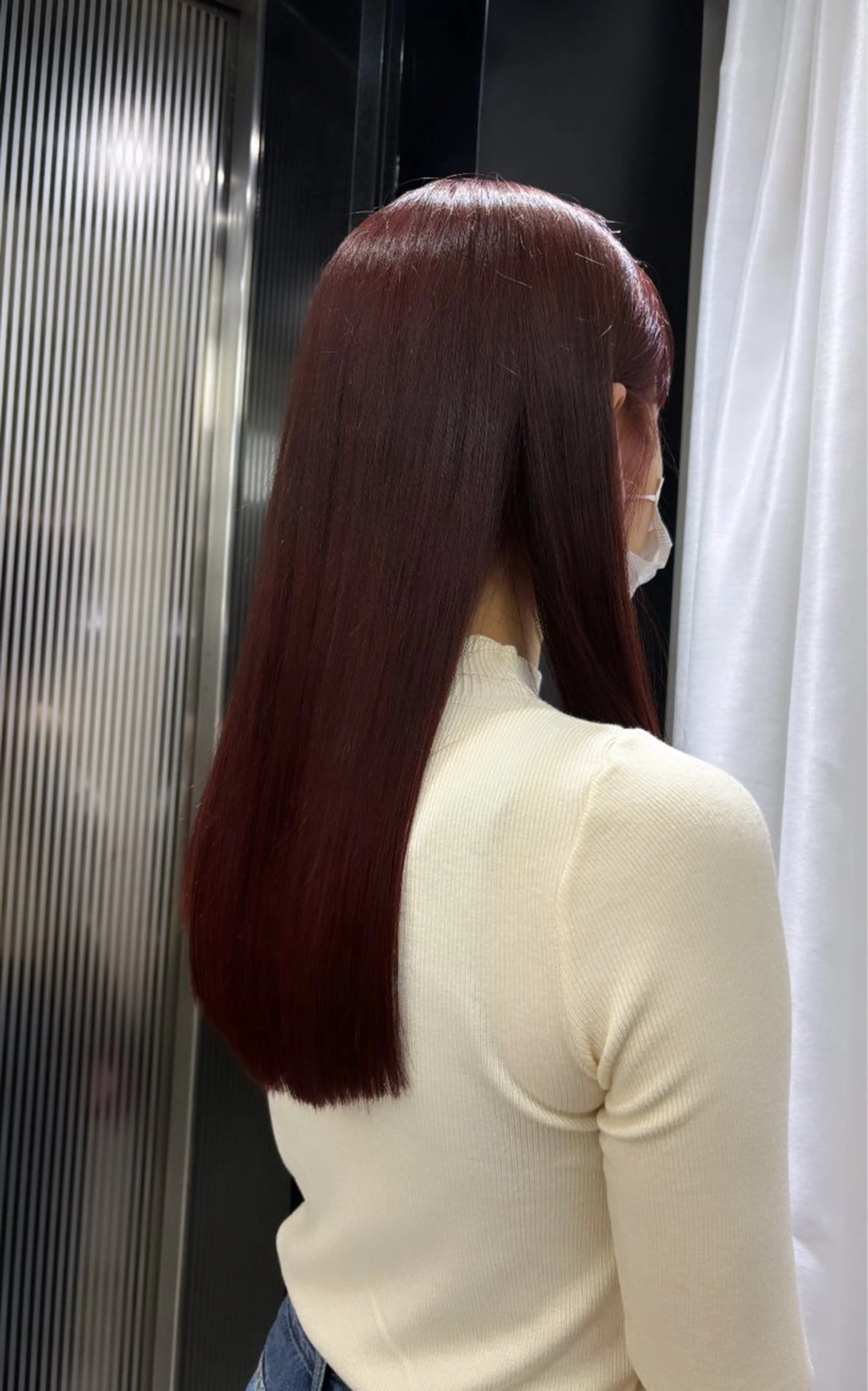 ロング ボブ/ポイントパ ーマ大阪梅田/みなみのヘアスタイル