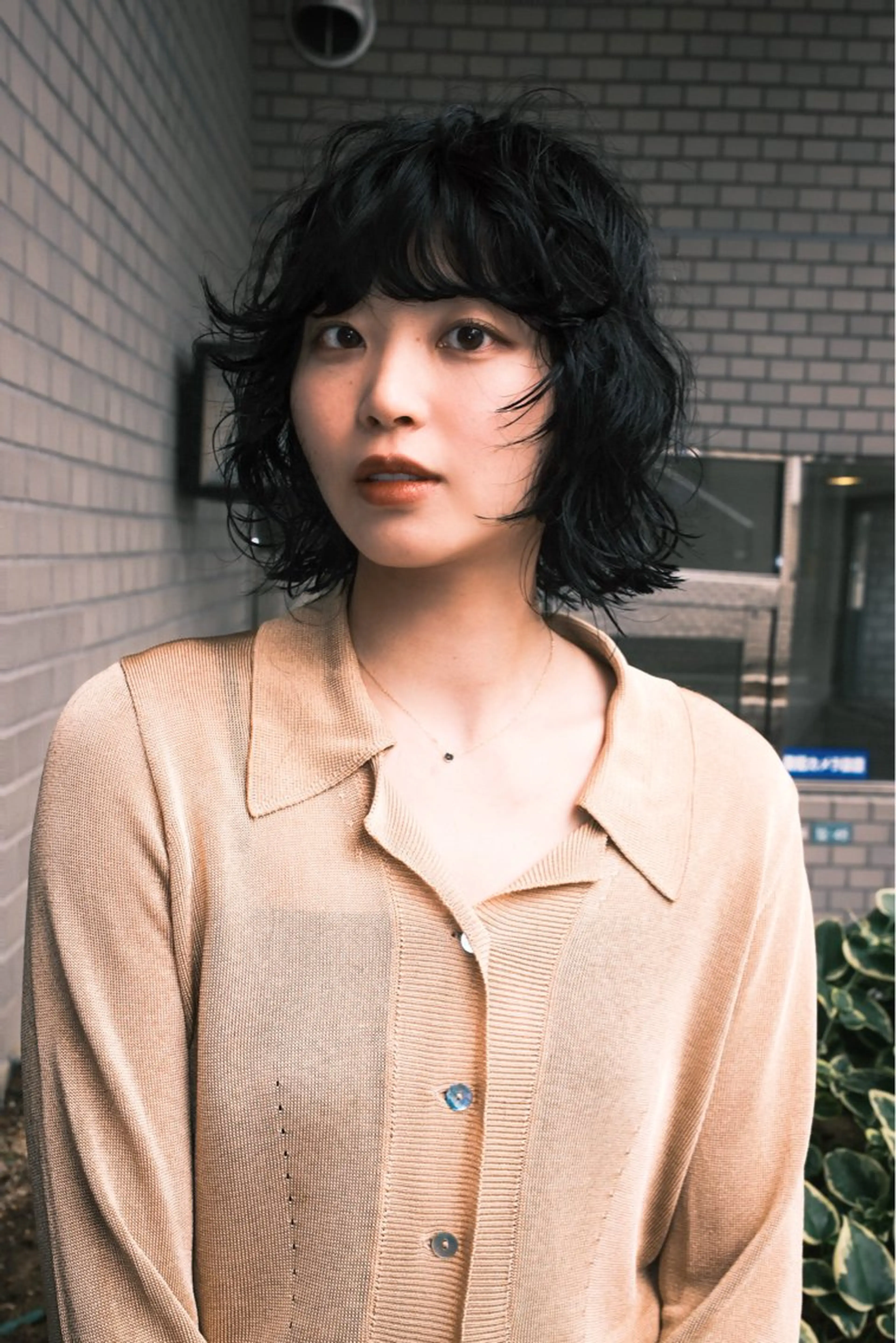 ショート カラー パーマ カット ヘアカラー パーマ KEI gattacaのヘアスタイル