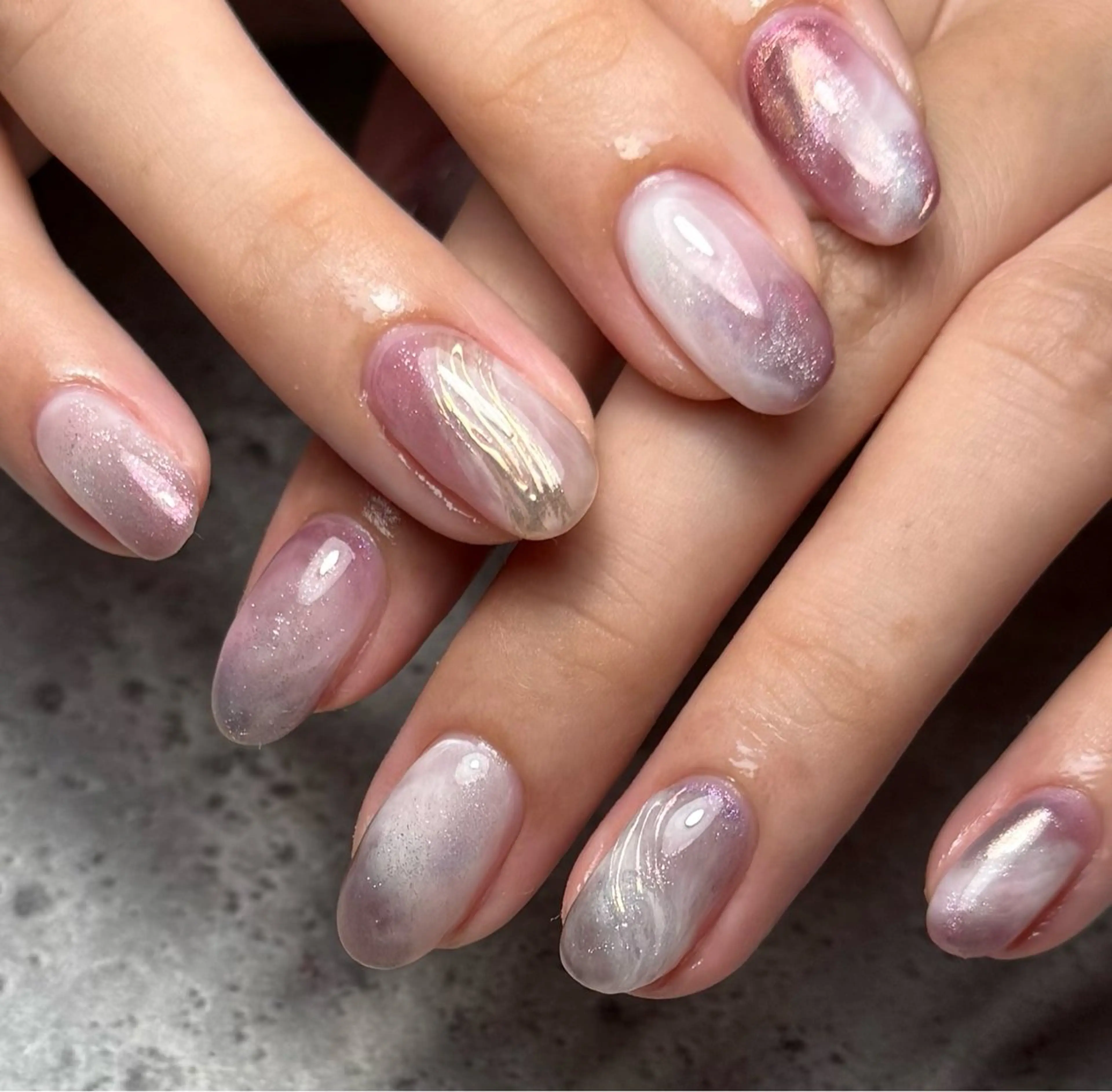 ネイル ニュアンスネイル Aru所属・Nail Aru/ Rinokaのネイルデザイン