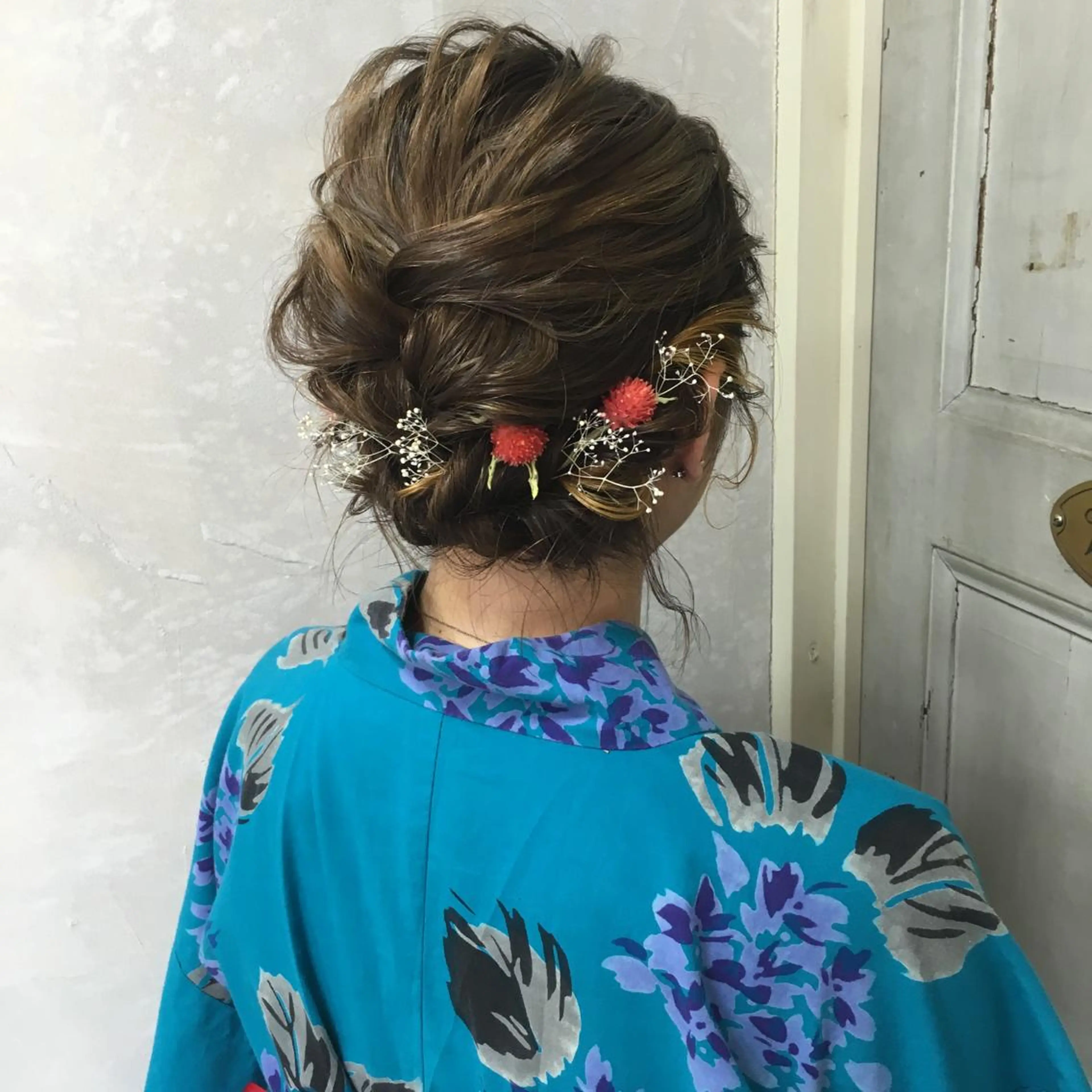 ショート ヘアアレンジ 浴衣 autre所属・大久保 ひでなりのヘアスタイル