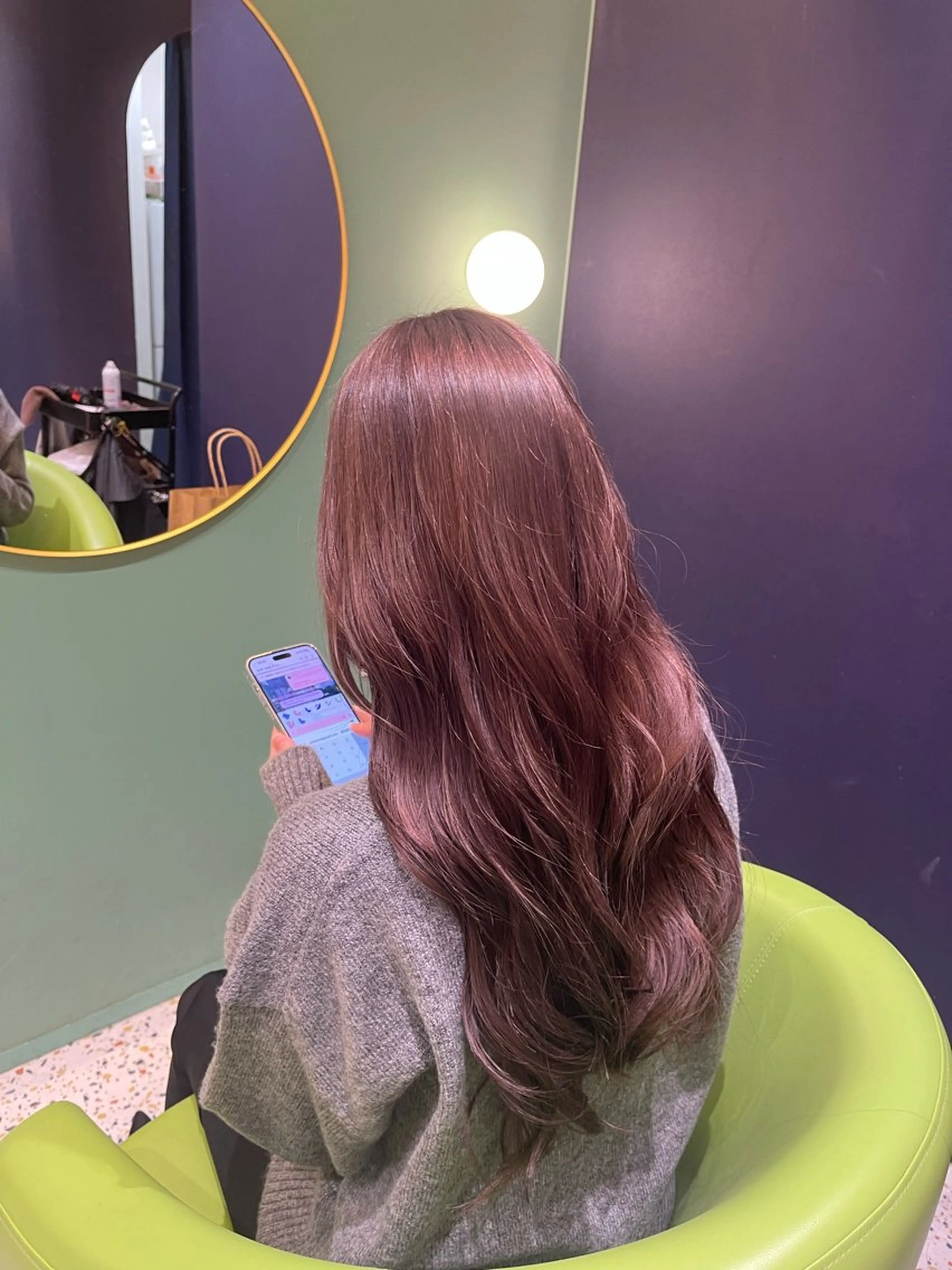 ロング カラー ブラウンカラー ピンクカラー ピンクブラウン カット ヘアカラー トリートメント 透明感カラー/艶髪/ エクステ/HIROのヘアスタイル