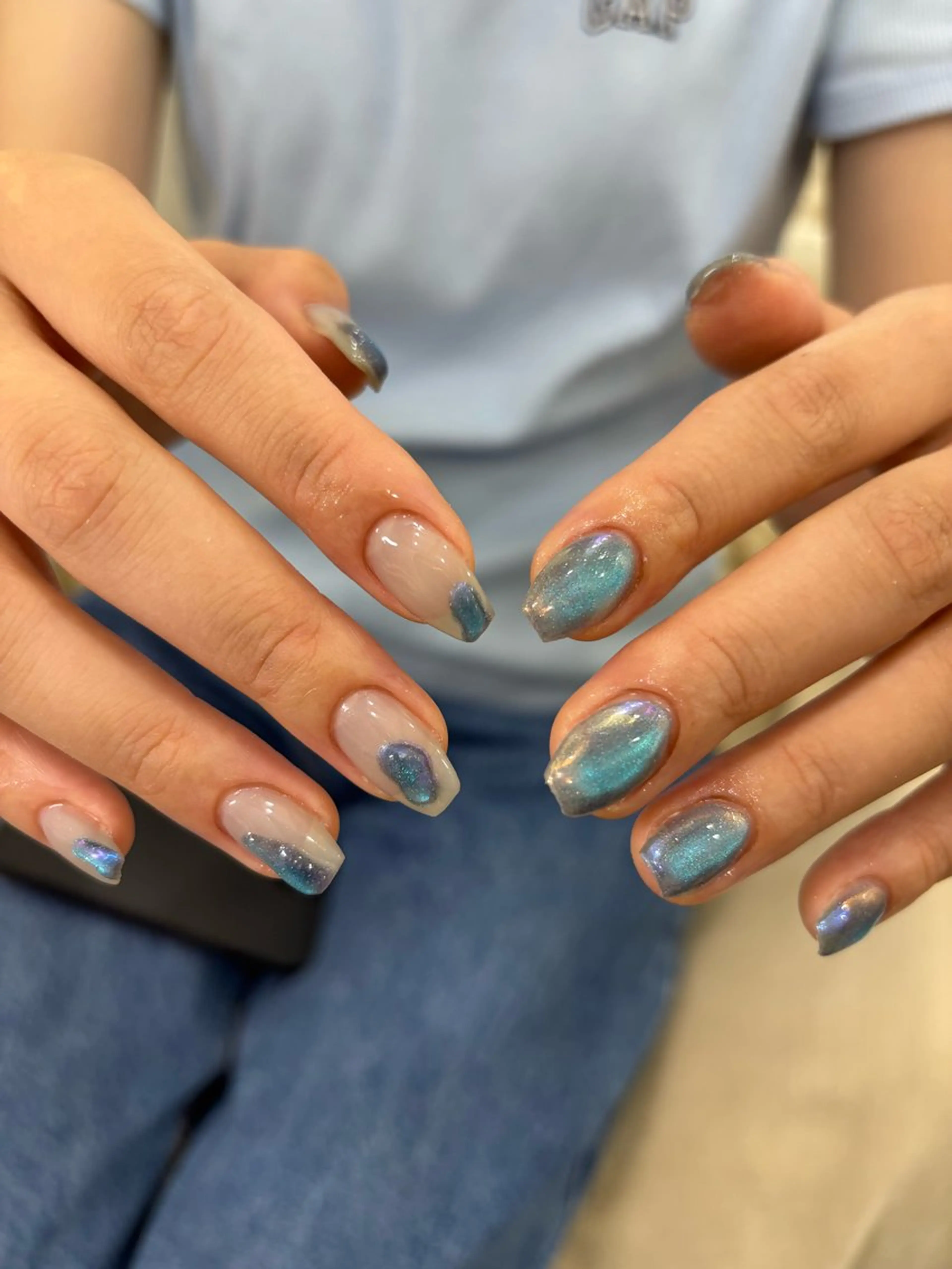 ネイル 氷ネイル・うるうるネイル ハンドネイル THREE.所属・THREE nailのネイルデザイン