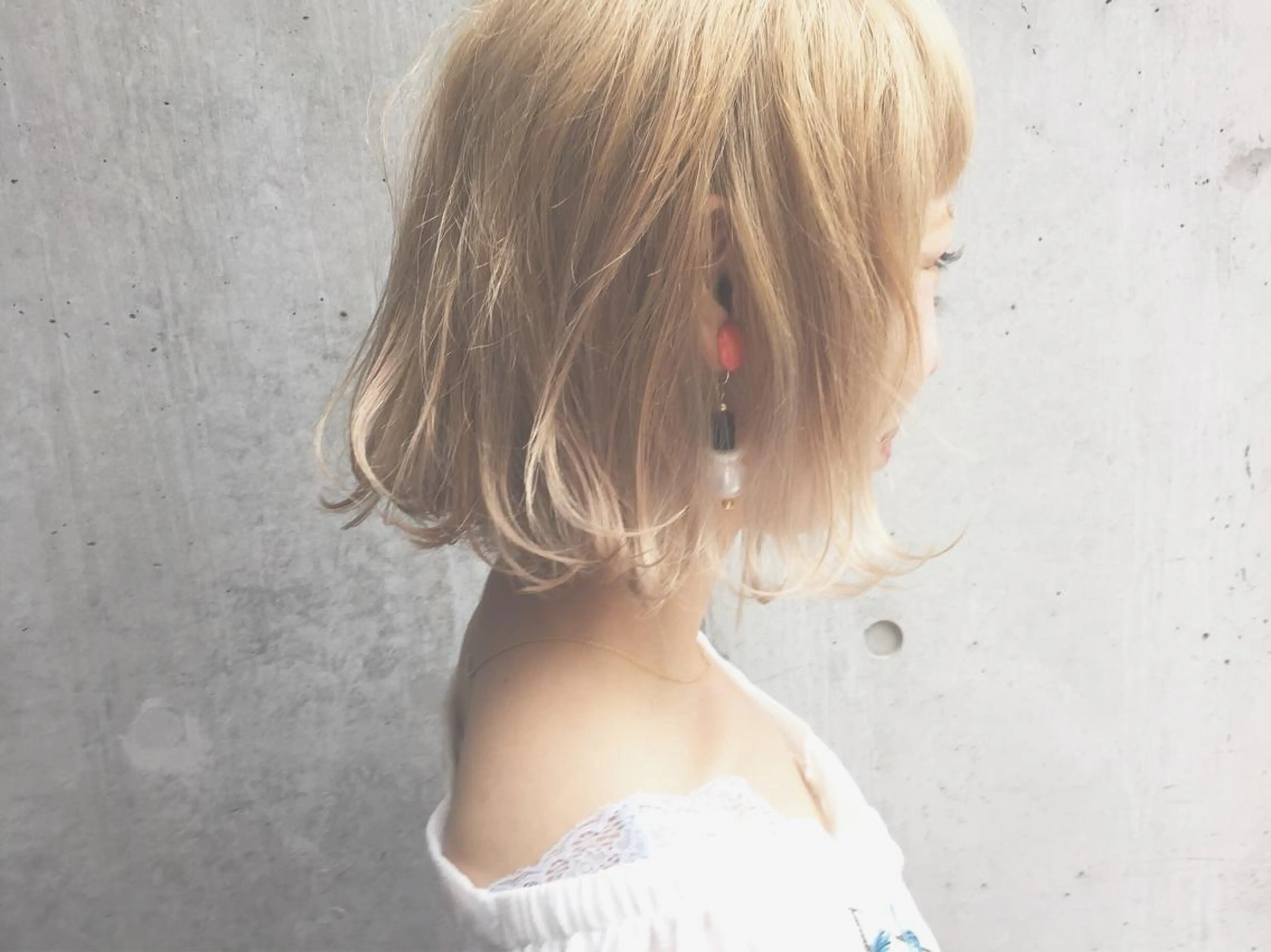 ミディアム カラー パーマ ハイトーンカラー ボブ カット ヘアカラー YAWN所属・YAWN《ヨウン》 Yucaのその他イメージ