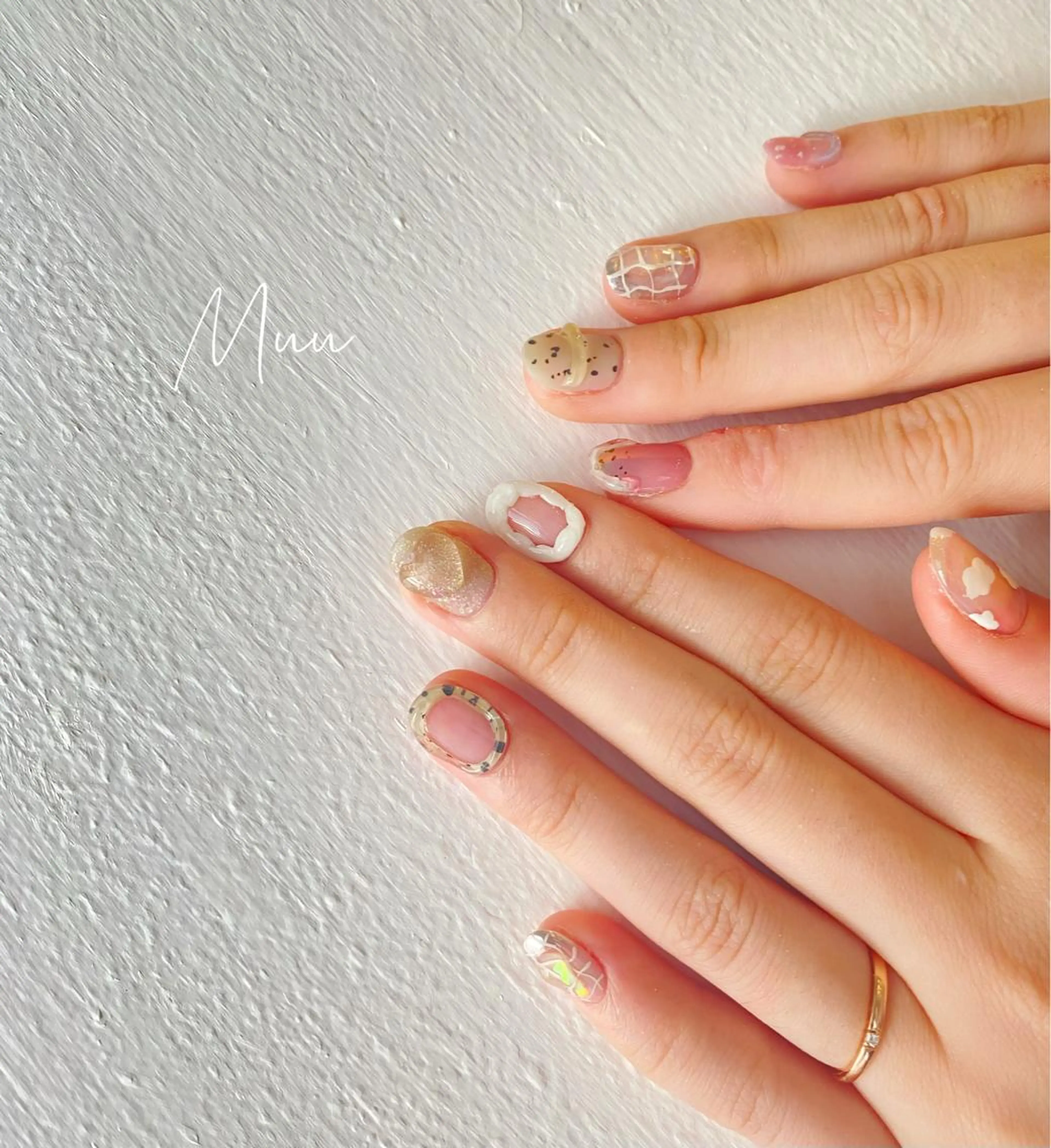 ミディアム ネイル マツエク・マツパ ハンドネイル apopi's所属・apopis＊ close23:00のネイルデザイン
