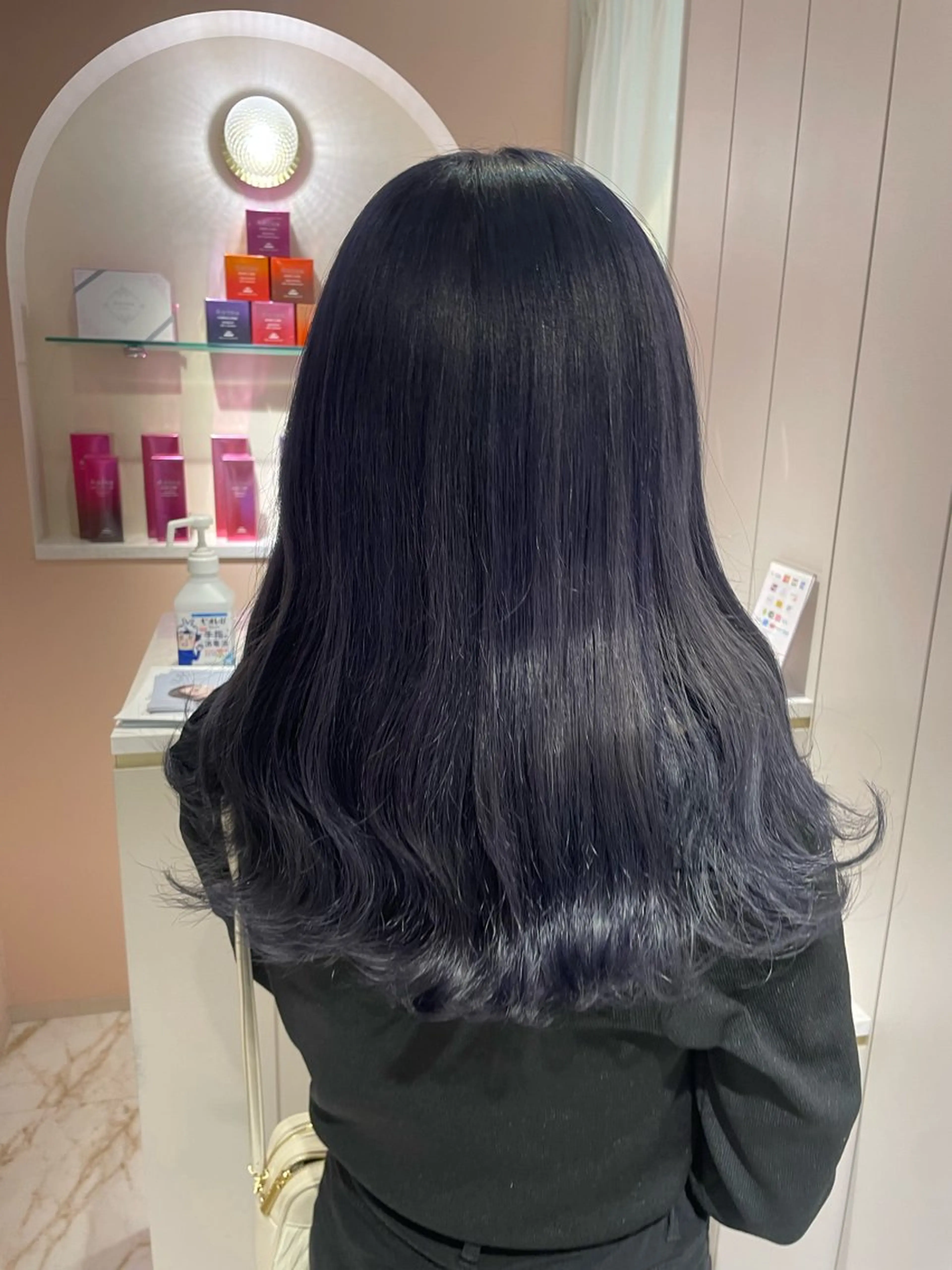 セミロング ヘアカラー トリートメント ヘッドスパ マホ/日吉/髪質改善 /レイヤー/ガーリーのヘアスタイル