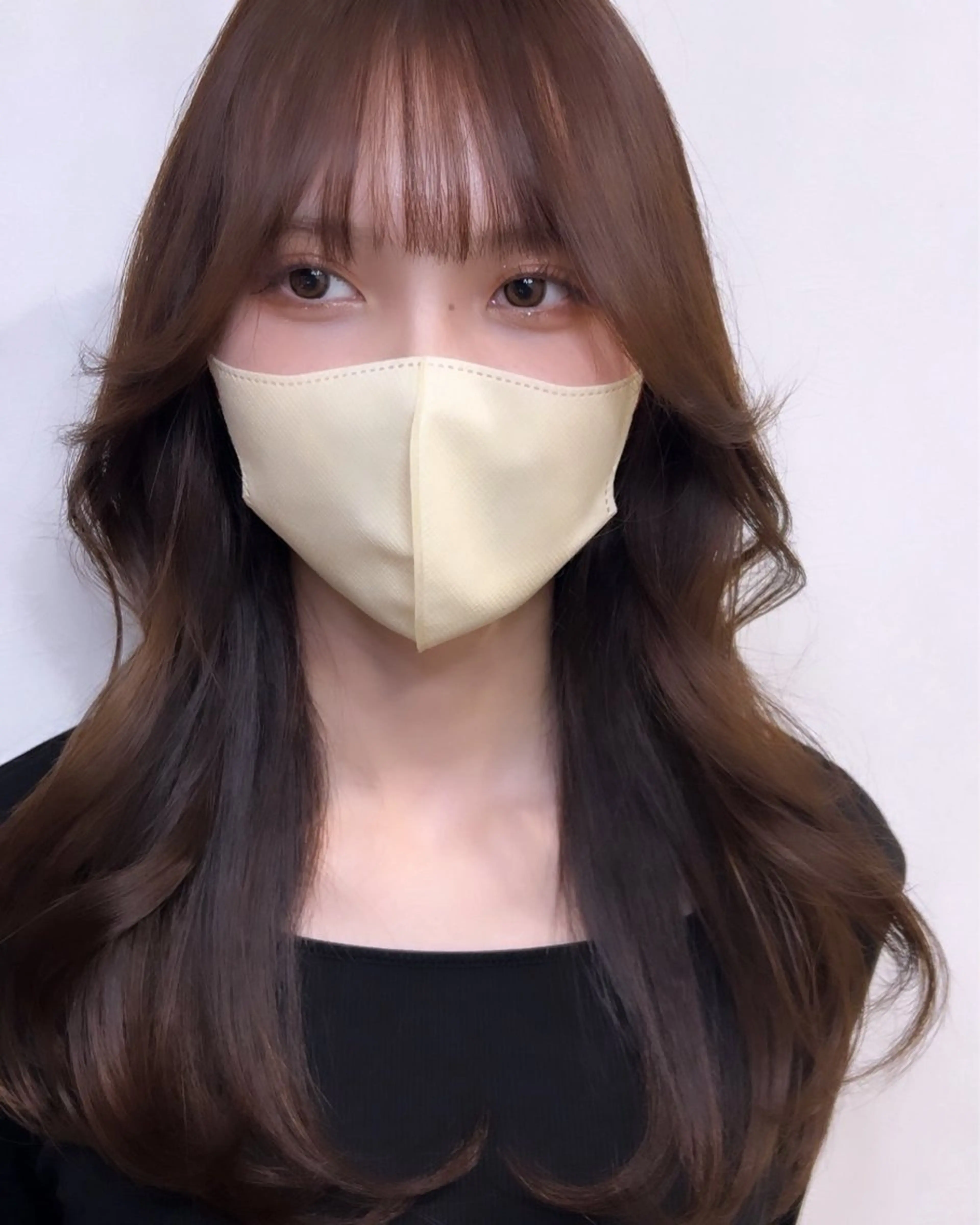 ロング カット ヘアカラー トリートメント 剣持友希/高崎 ifh iizukaのヘアスタイル
