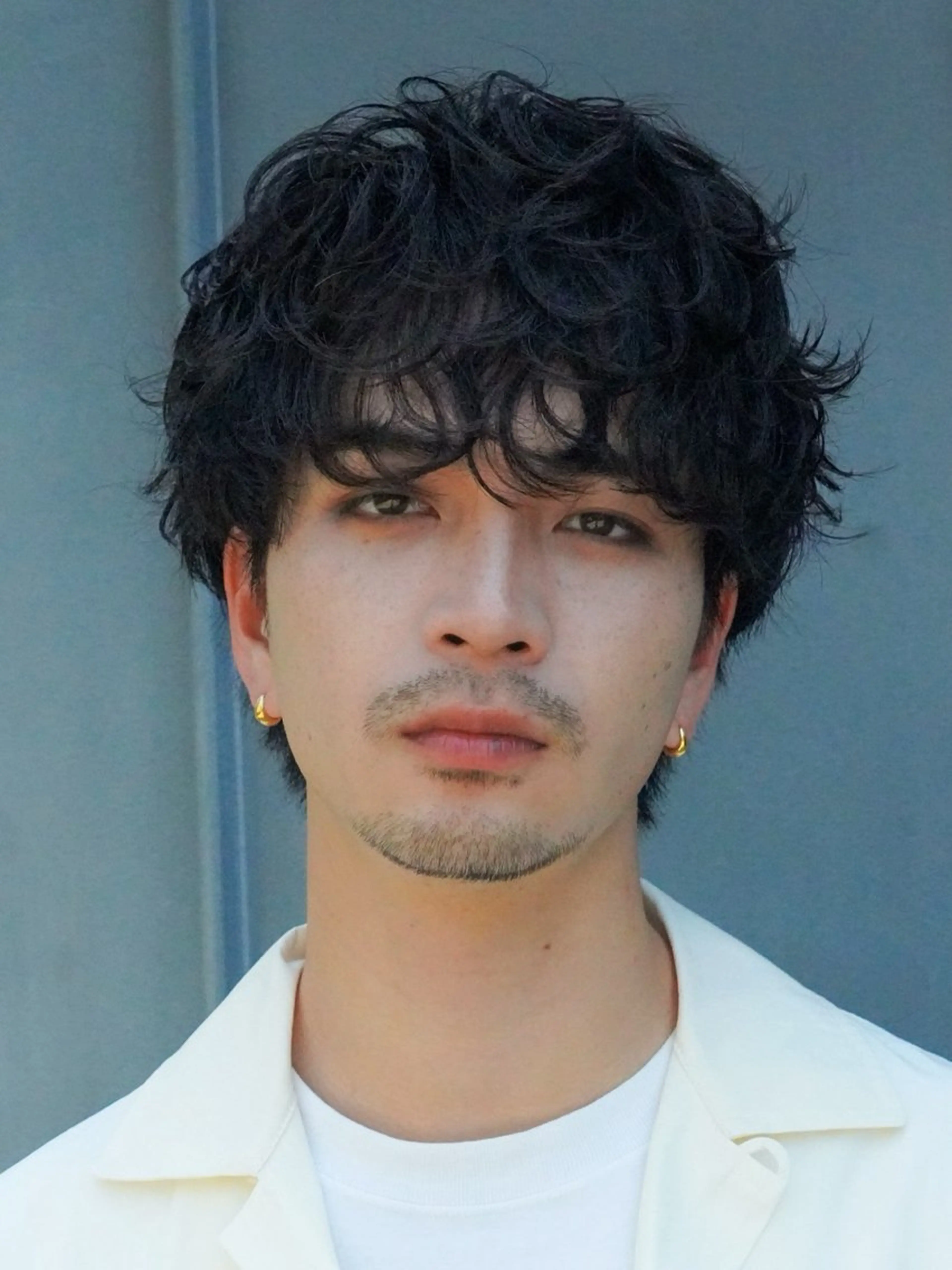 パーマ メンズ マッシュ メンズパーマ シースルーマッシュ パーマ fifth 原宿 波巻きパーマイノウエのヘアスタイル