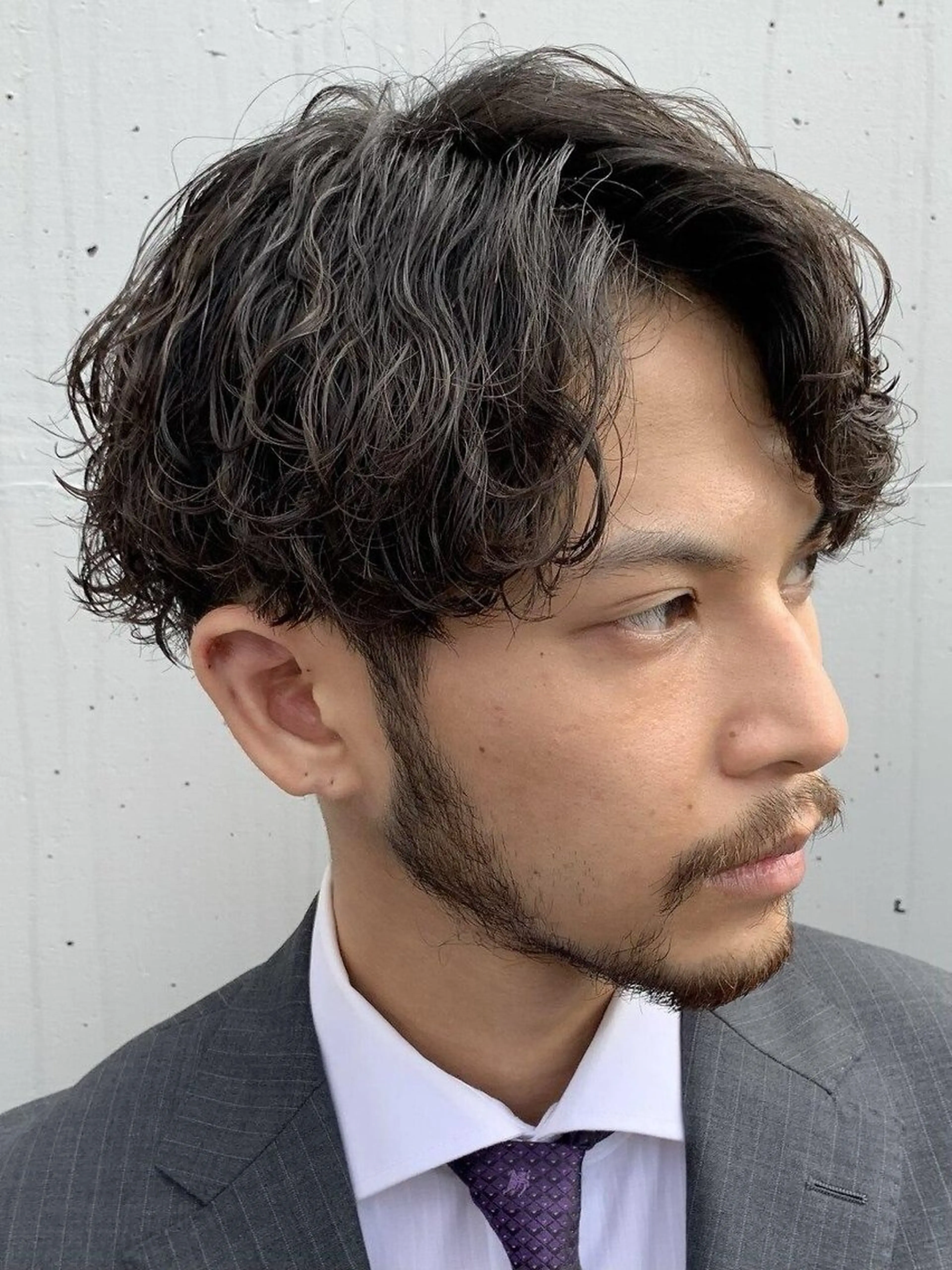 パーマ メンズ カット パーマ 名古屋メンズカラー 特化小林我修のヘアスタイル