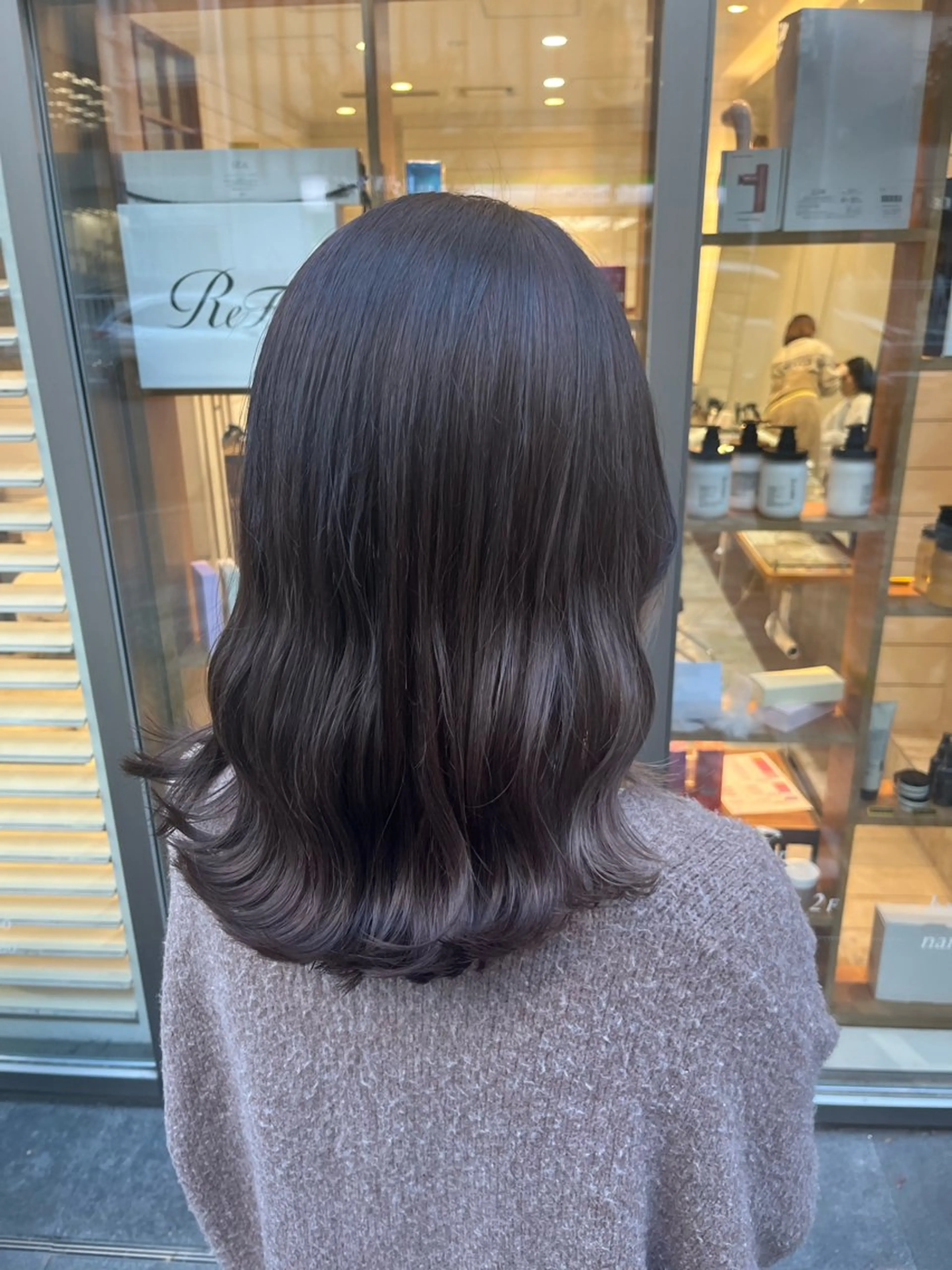 ミディアム ヘアカラー トリートメント ゆもとまひろ🫧 渋谷/メンズパーマのヘアスタイル