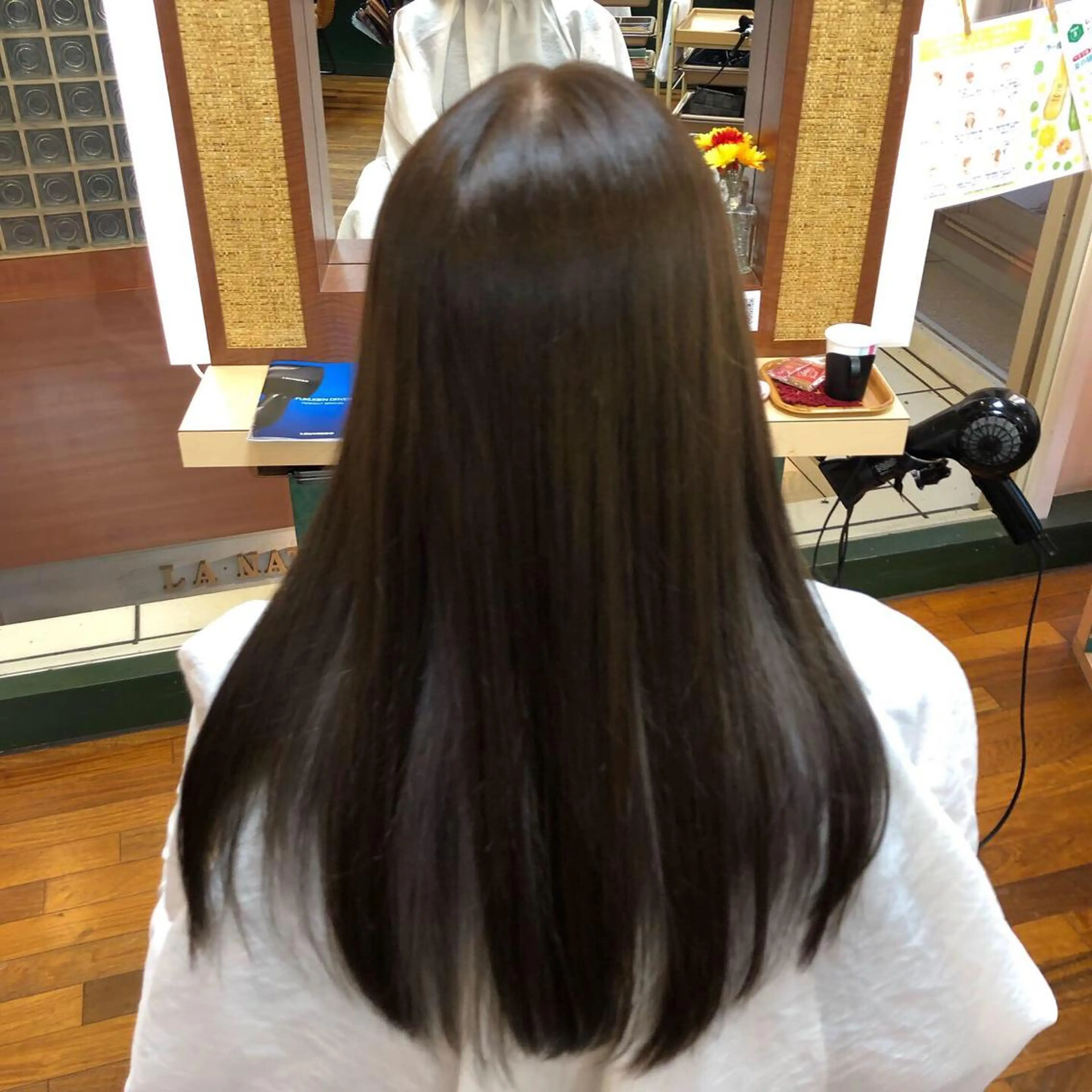 ロング アッシュ ヘアカラー 髪質改善/艶カラー 塩野成一のヘアスタイル