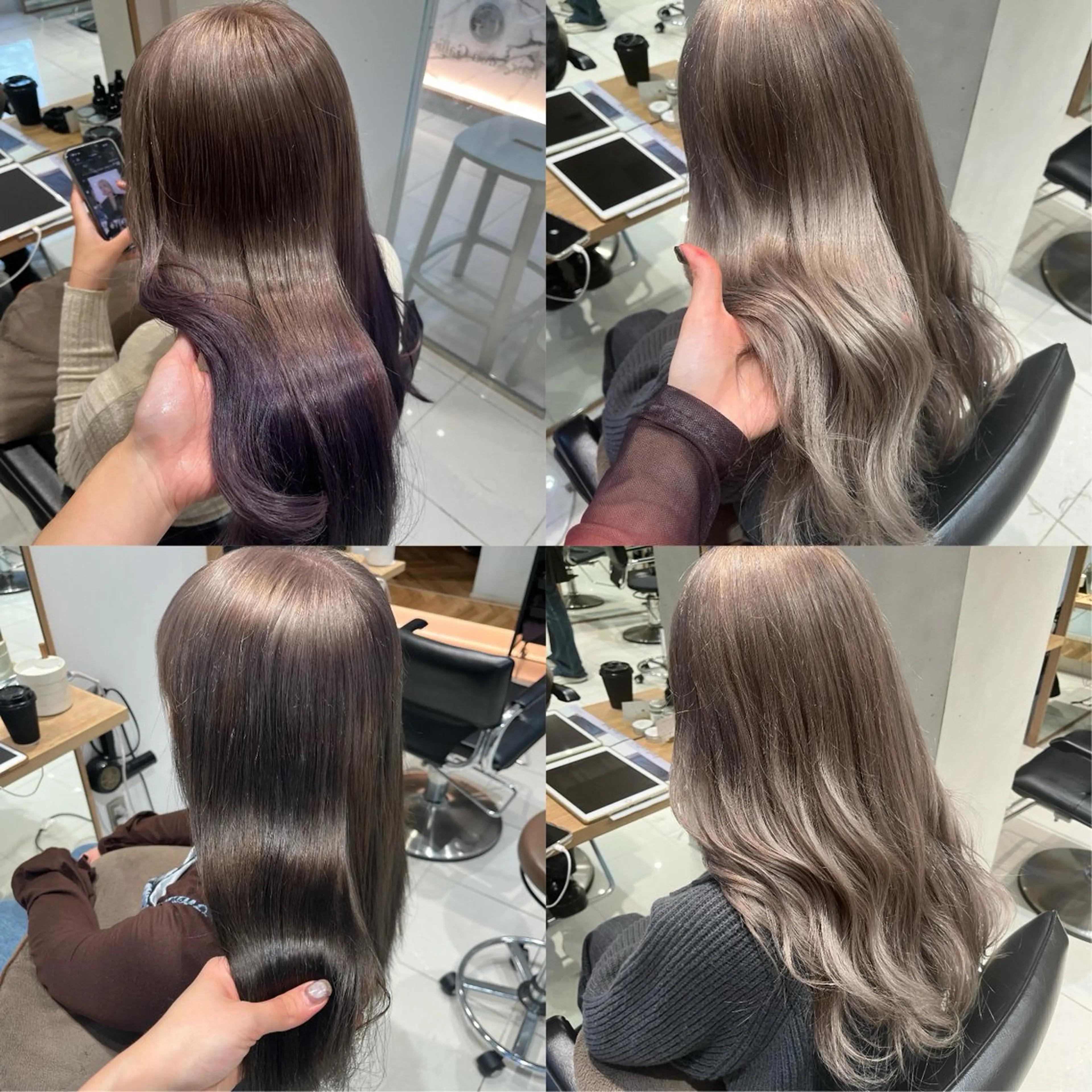 セミロング カラー ヘアカラー トリートメント ヘアセット 艶髪/暖色カラー/ ◎RUKI.のヘアスタイル