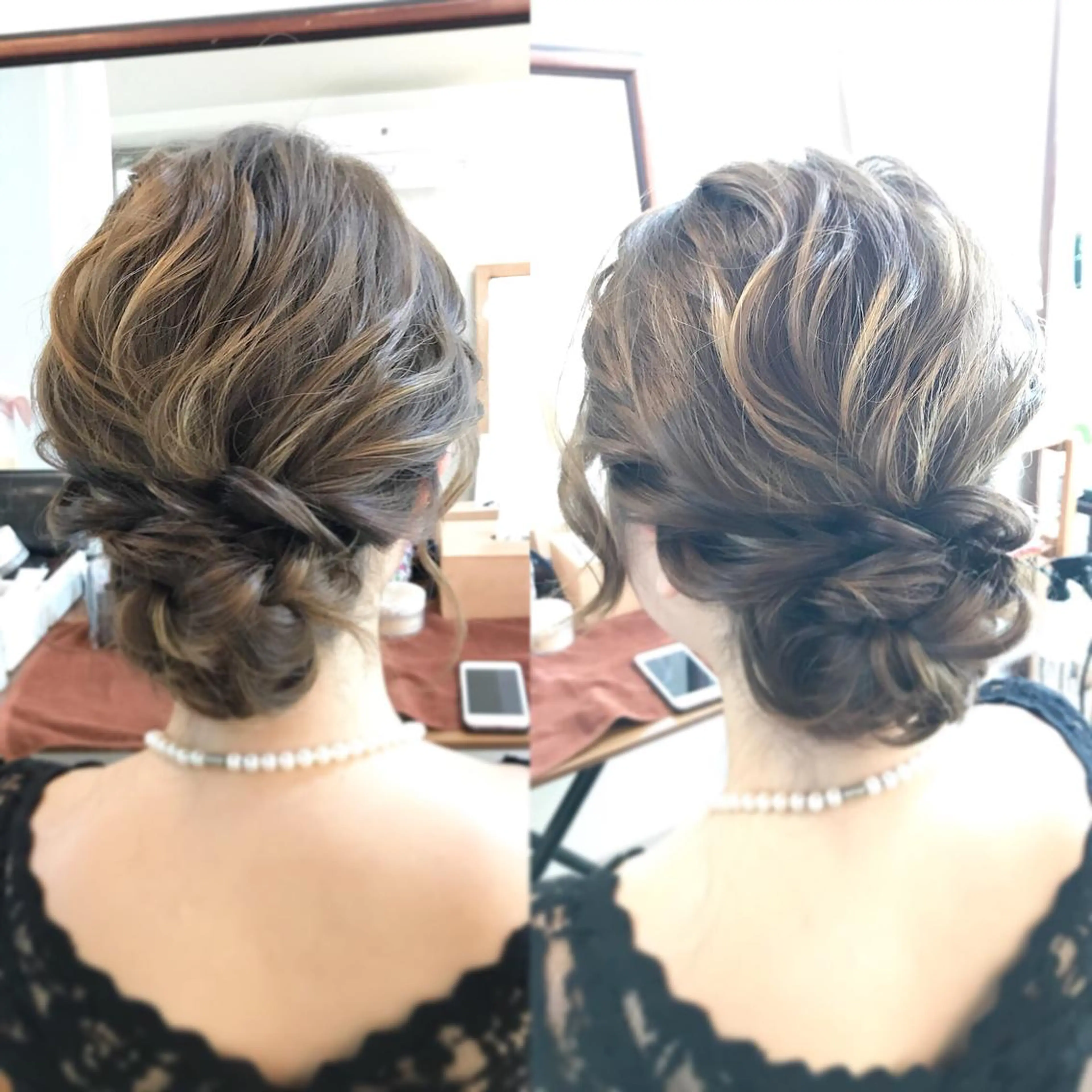 セミロング ヘアアレンジ ヘアメ/着付け 清水玲歌のヘアスタイル