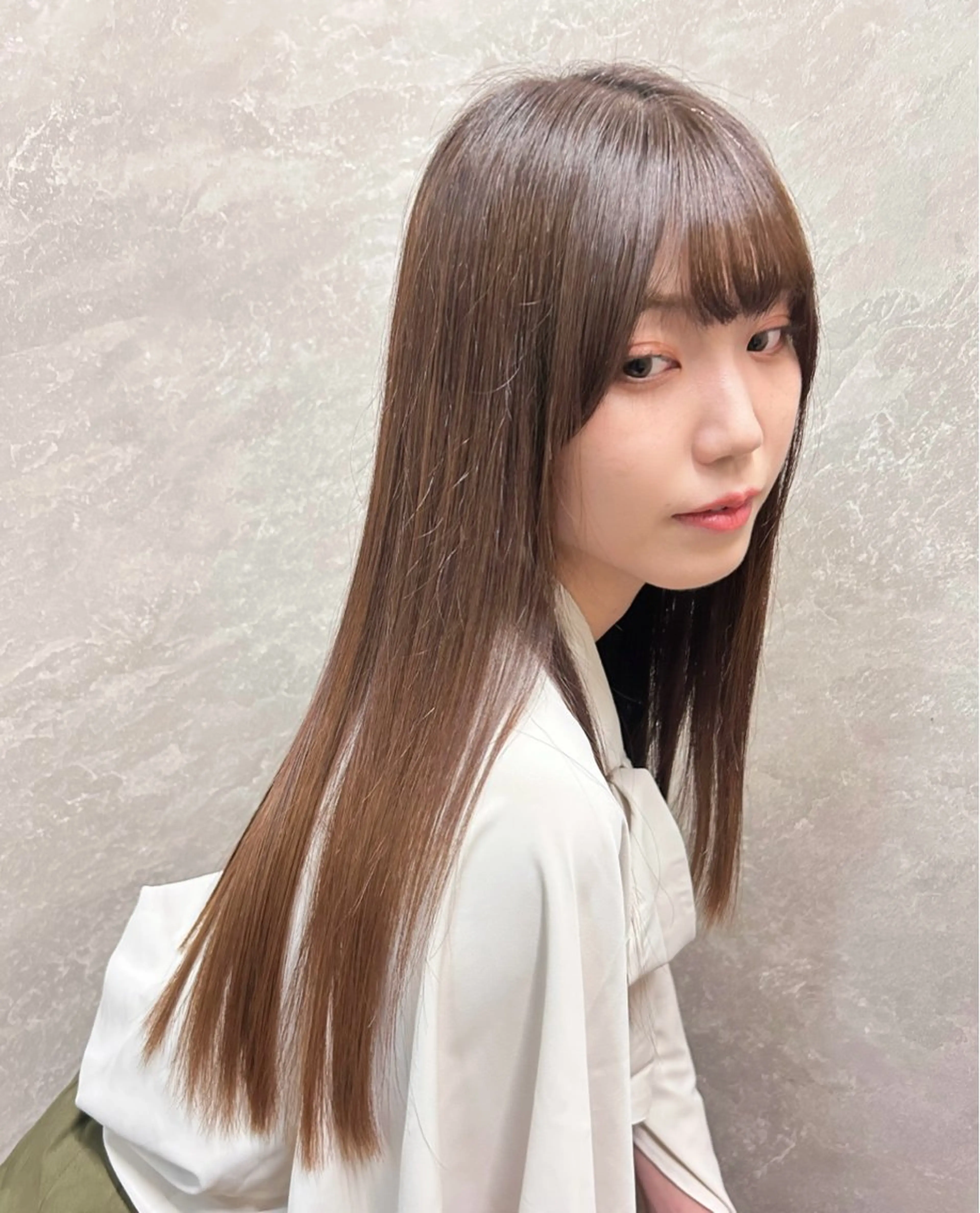 ロング 髪質改善 縮毛矯正 ally新百合ヶ丘 フジムラユウスケのヘアスタイル