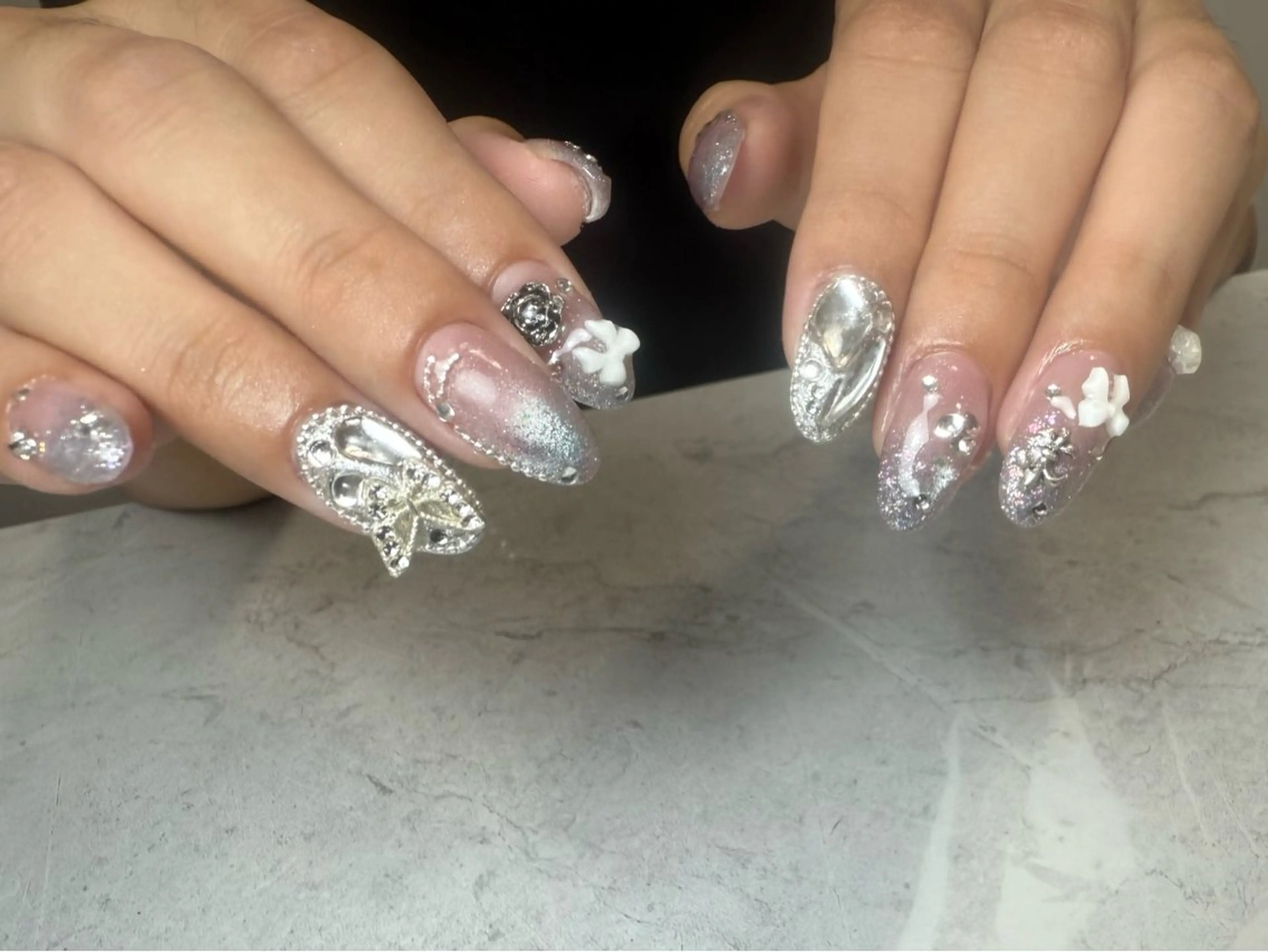 初回オフ無料💅持ち込みデザインの写真