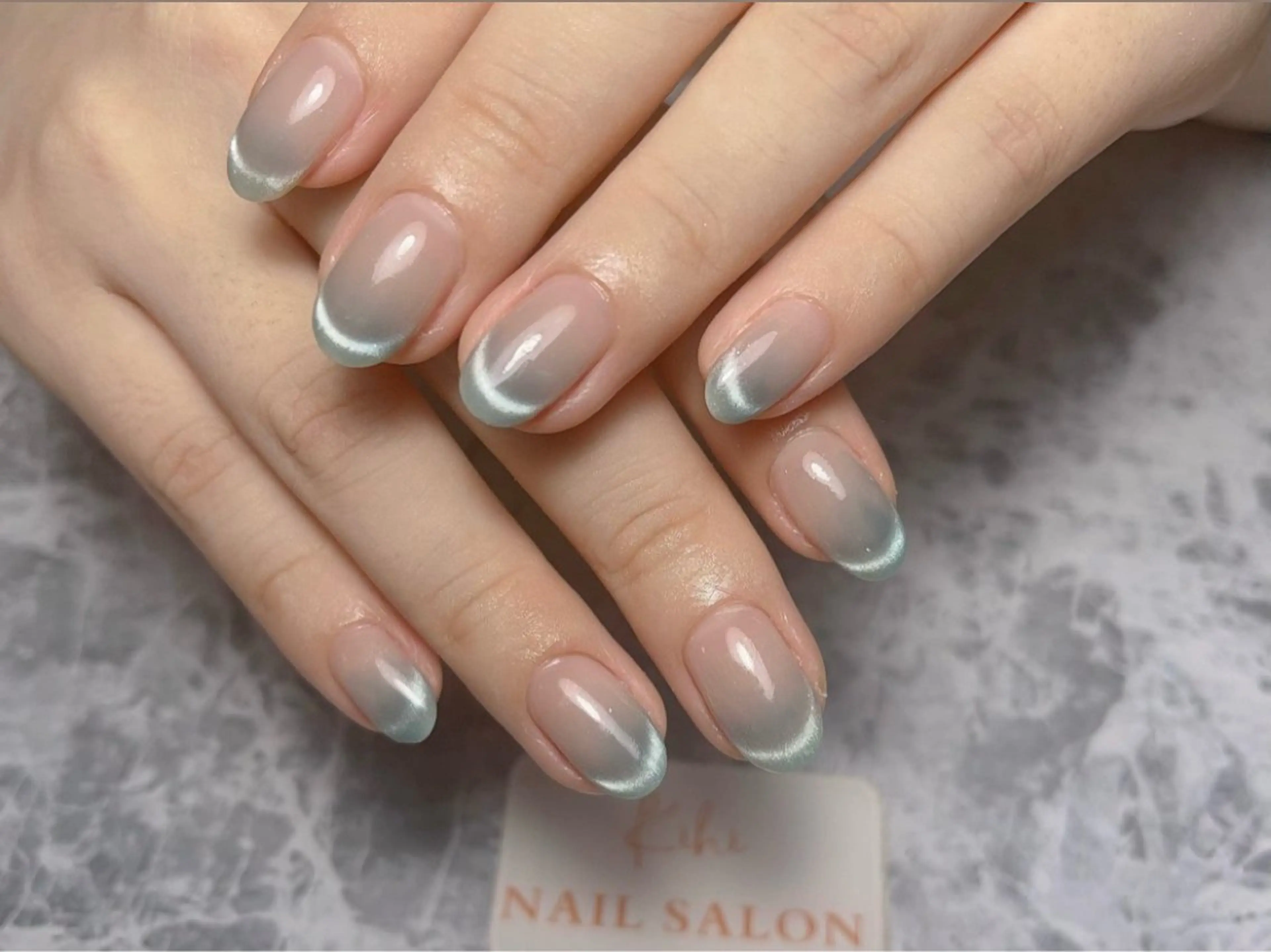 ネイル アートネイル フレンチネイル ジェルネイル グラデーション 韓国ネイル ハンドネイル 久保田 マリコのネイルデザイン