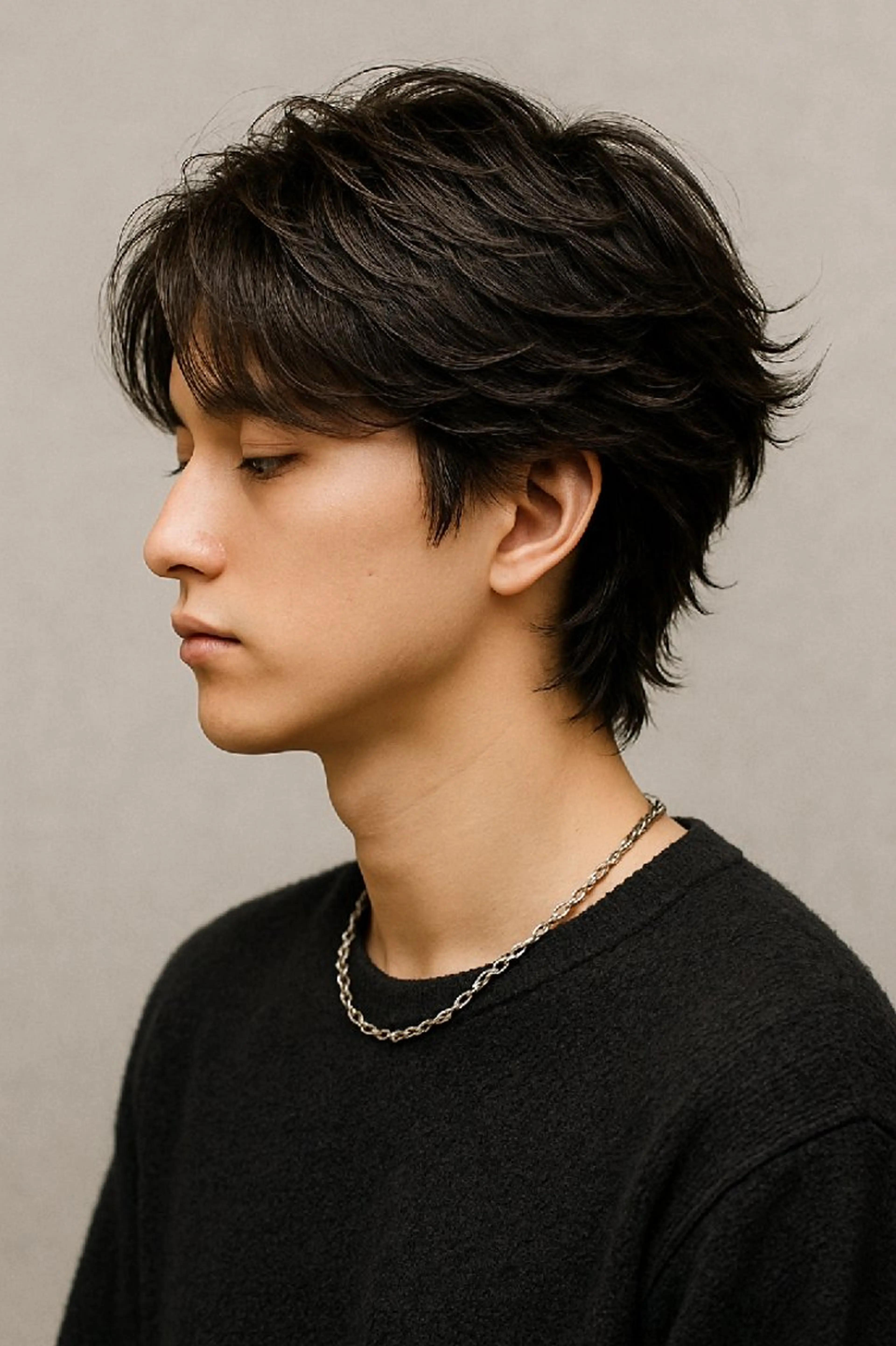 人気No.1 メンズカット+フェザーパーマ、ニュアンスパーマの写真
