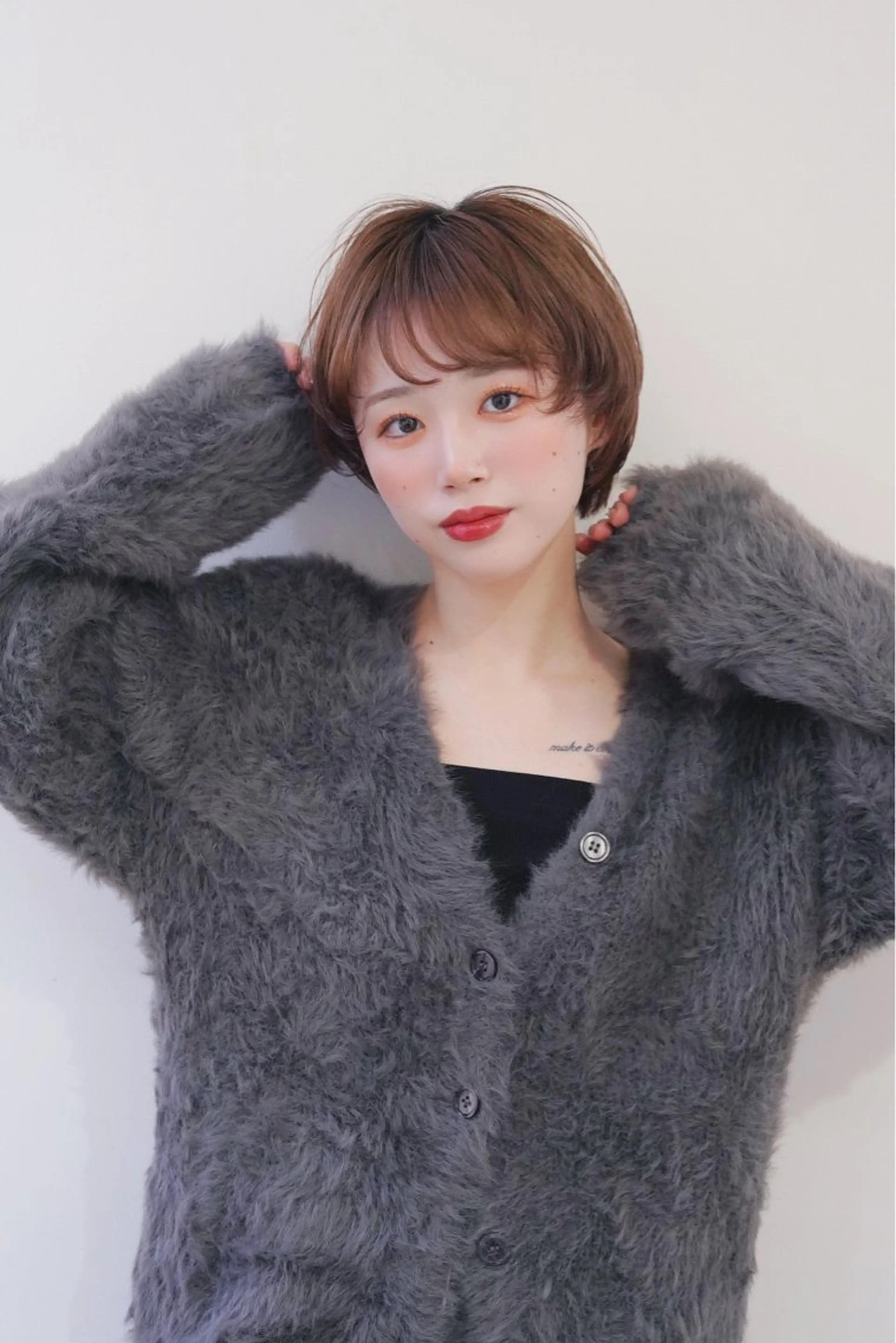 ショート カラー 髪質改善 トリートメント 縮毛矯正 髪質改善×大人可愛い 艶髪🫧ダイトのヘアスタイル