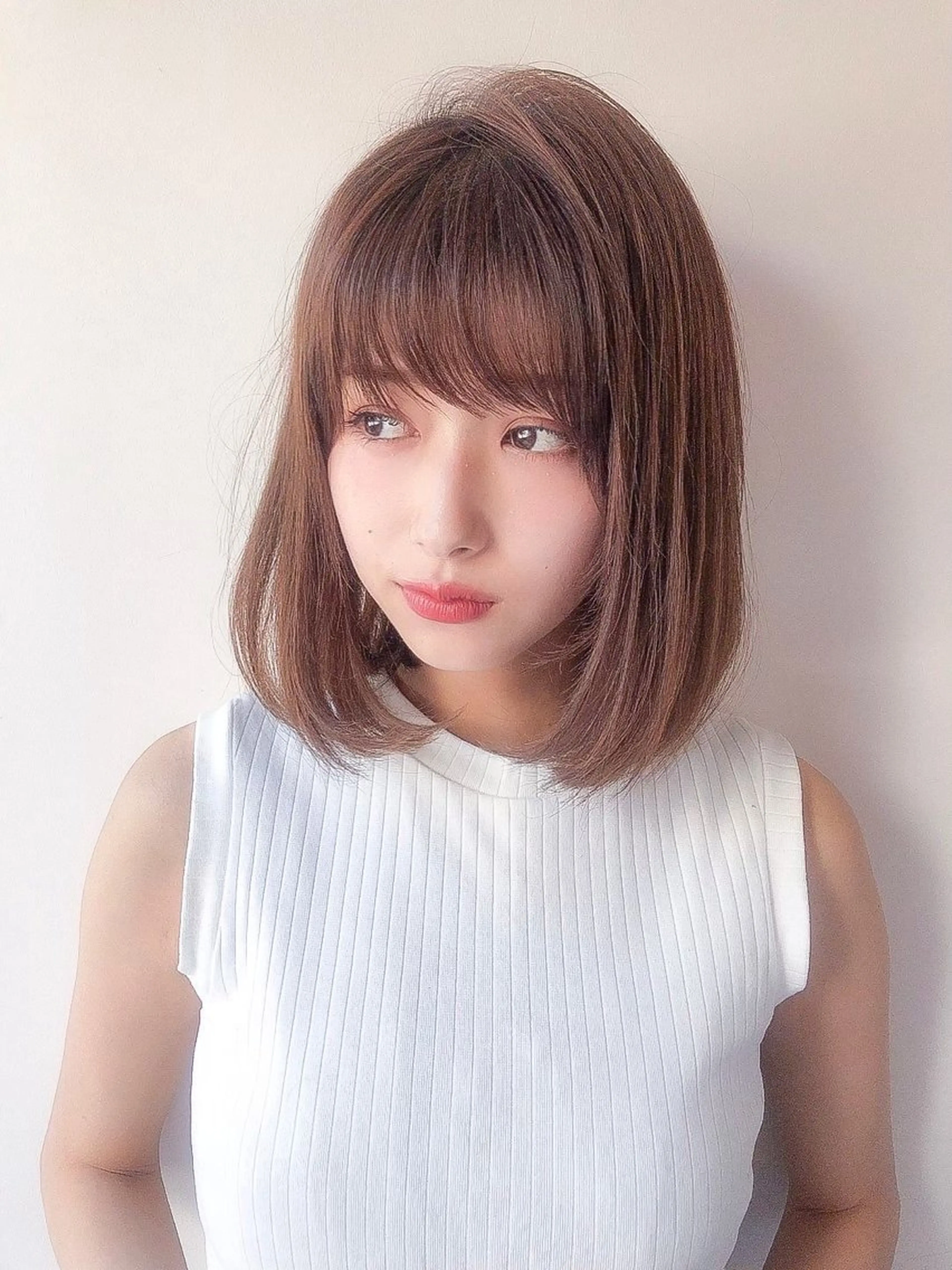 ミディアム カット ヘアカラー トリートメント 艶髪/縮毛矯正 /髪質改善千田大地のヘアスタイル